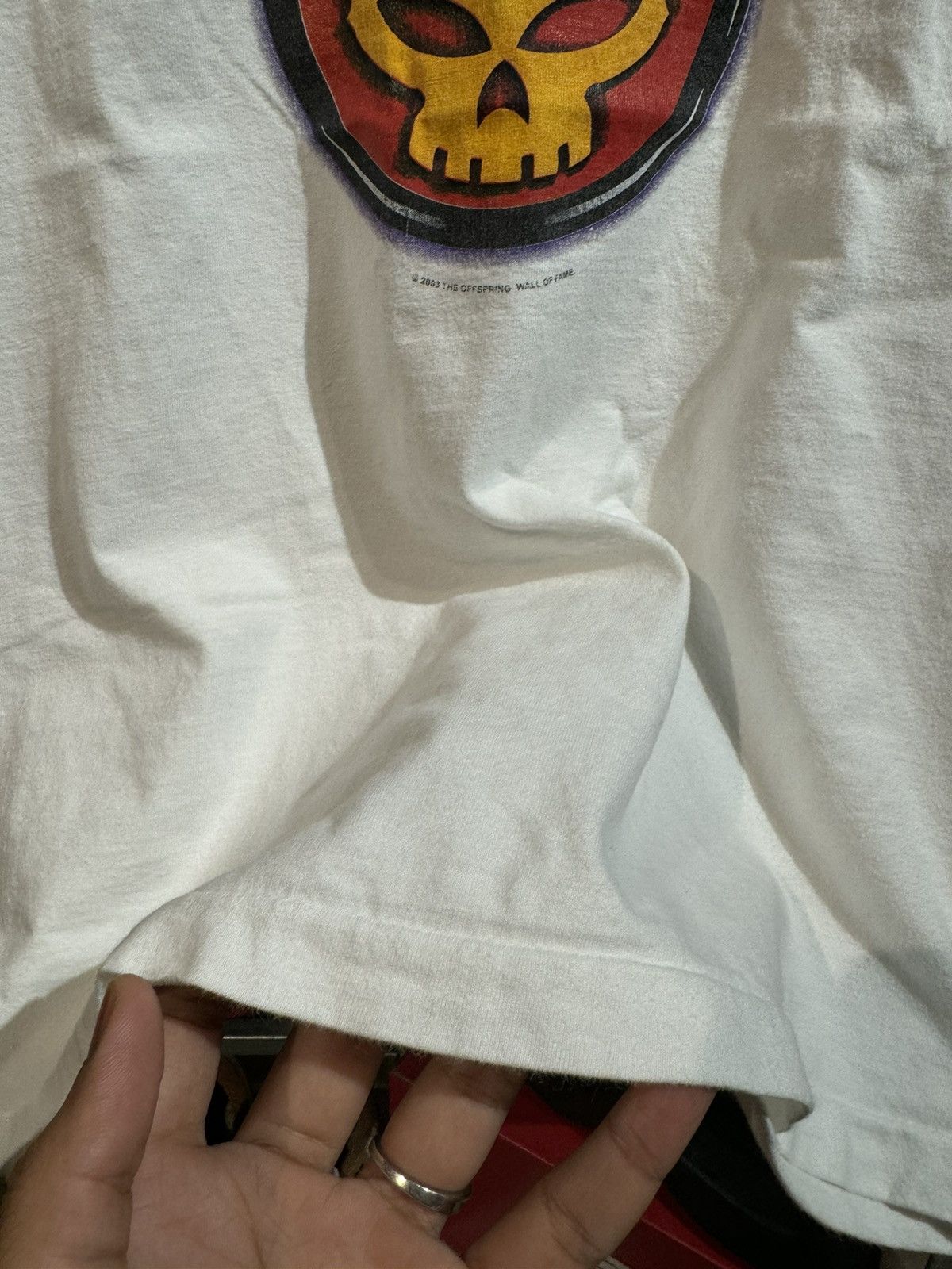 Vintage Vintage The Offspring 2003 Conspiracy of One White Tee Size US S / EU 44-46 / 1 - 6 Thumbnail