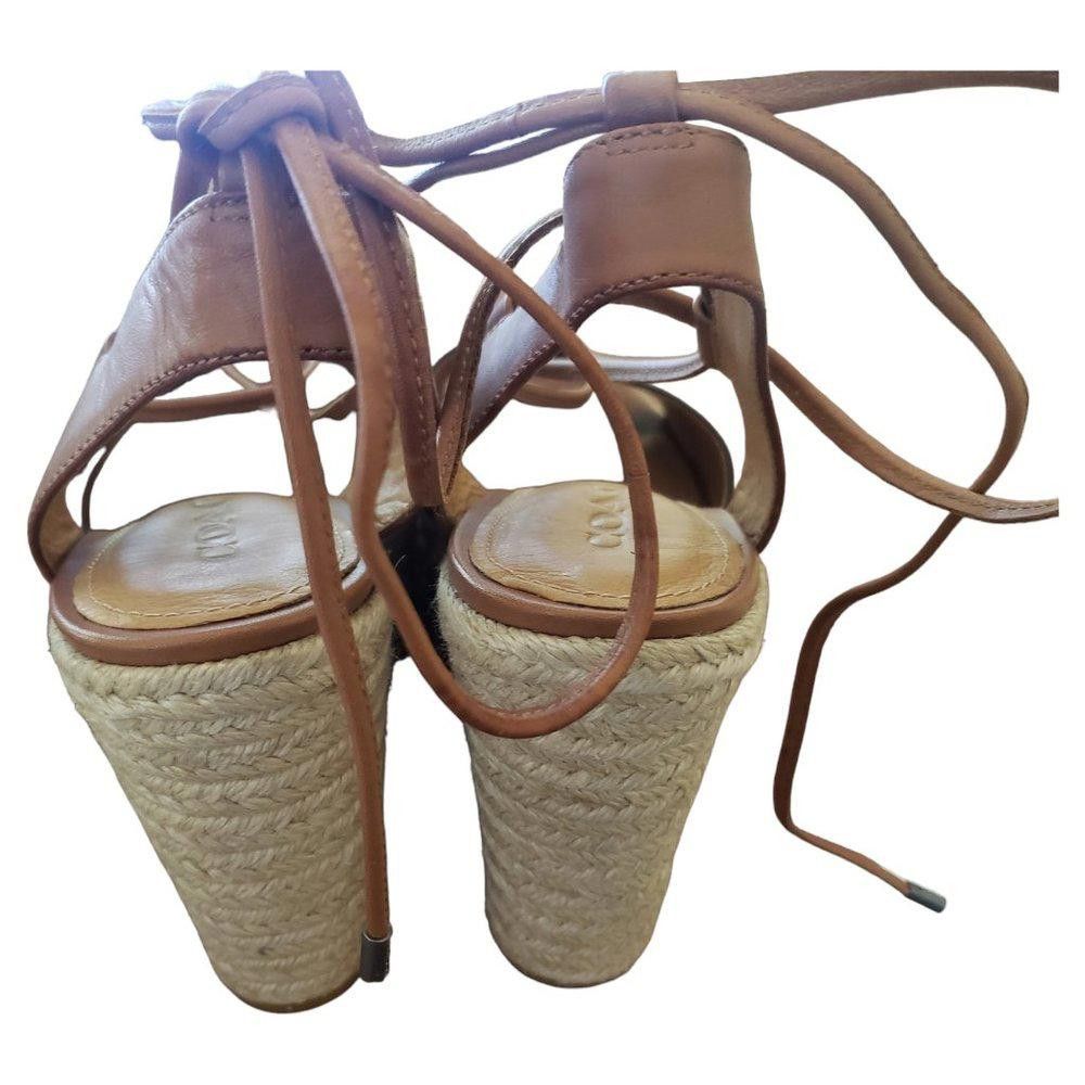 Coach Coach Black Wedged Sandals 4"Heels Size 8.5 Size US 8.5 / IT 38.5 - 5 Thumbnail