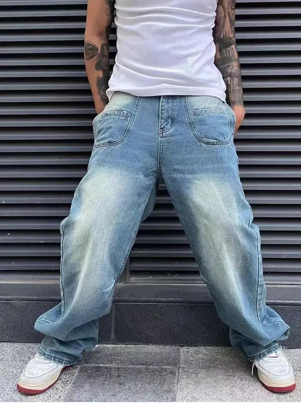 Japanese Brand VIBE Street wash vintage straight-leg jeans Size US 32 / EU 48 - 2 Thumbnail
