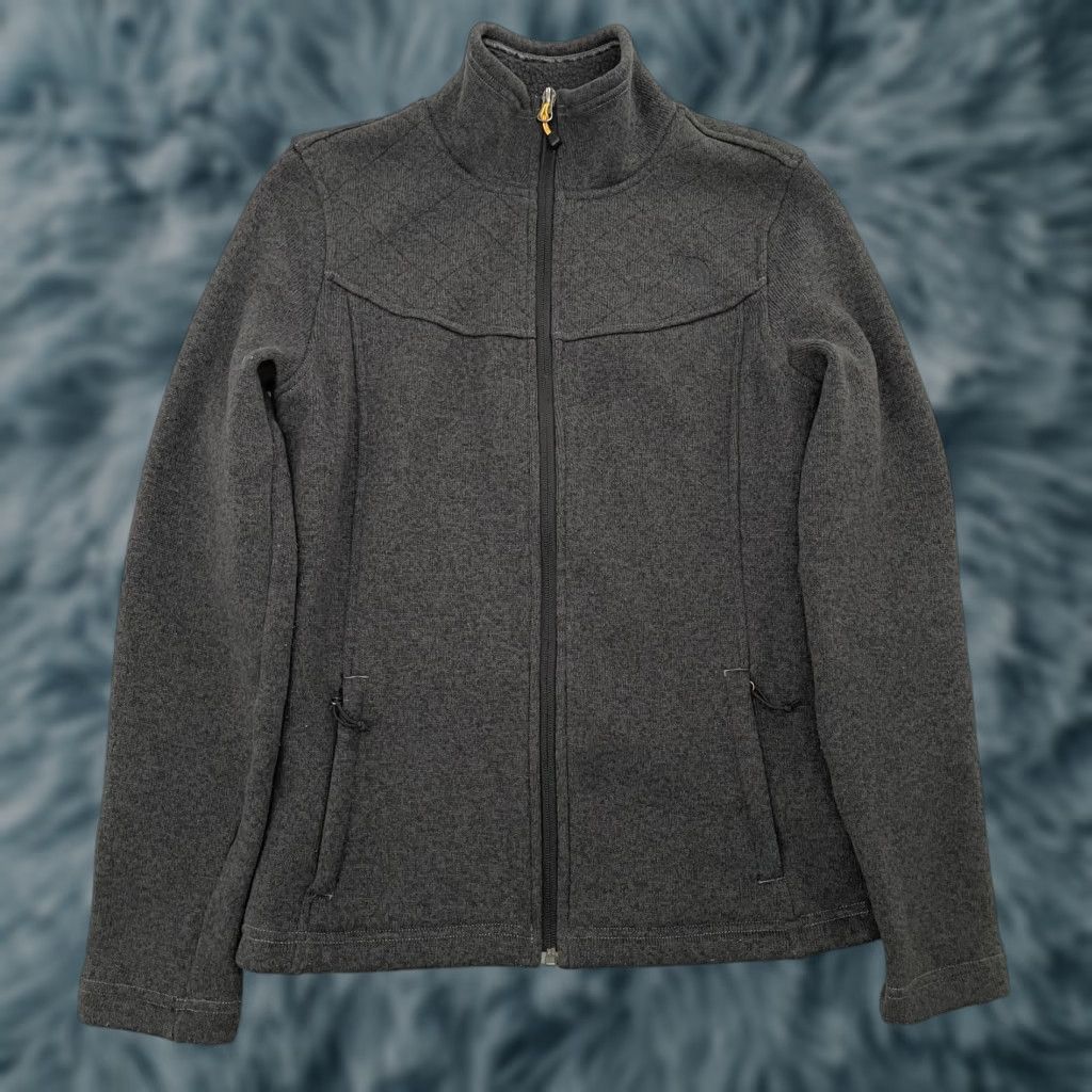 The North Face The North Face Jacket Womens Small Gray Full Zip Fleece Mock Neck Logo Ladies S Size S / US 4 / IT 40 - 1 Thumbnail