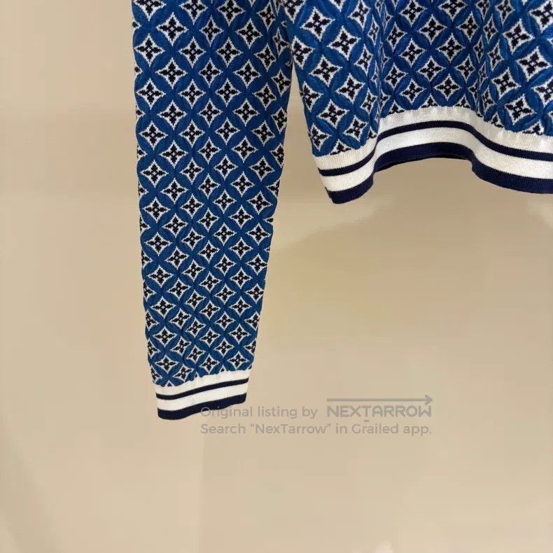 Louis Vuitton Louis Vuitton Blue logo sweater Size L / US 10 / IT 46 - 5 Thumbnail