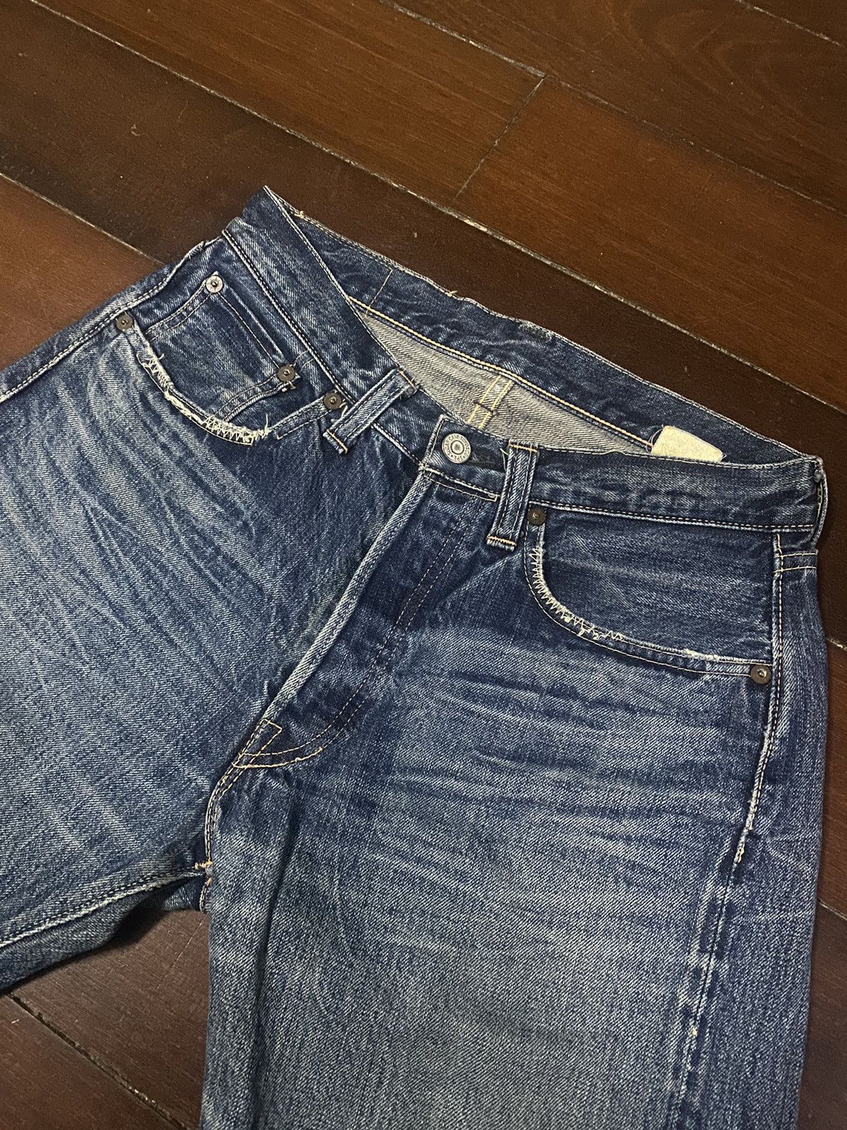 Orslow FIRE 🔥 VINTAGE SUGAR CANE 1947 SHORT JEANS REWORK CUSTOM Size US 30 / EU 46 - 7 Thumbnail