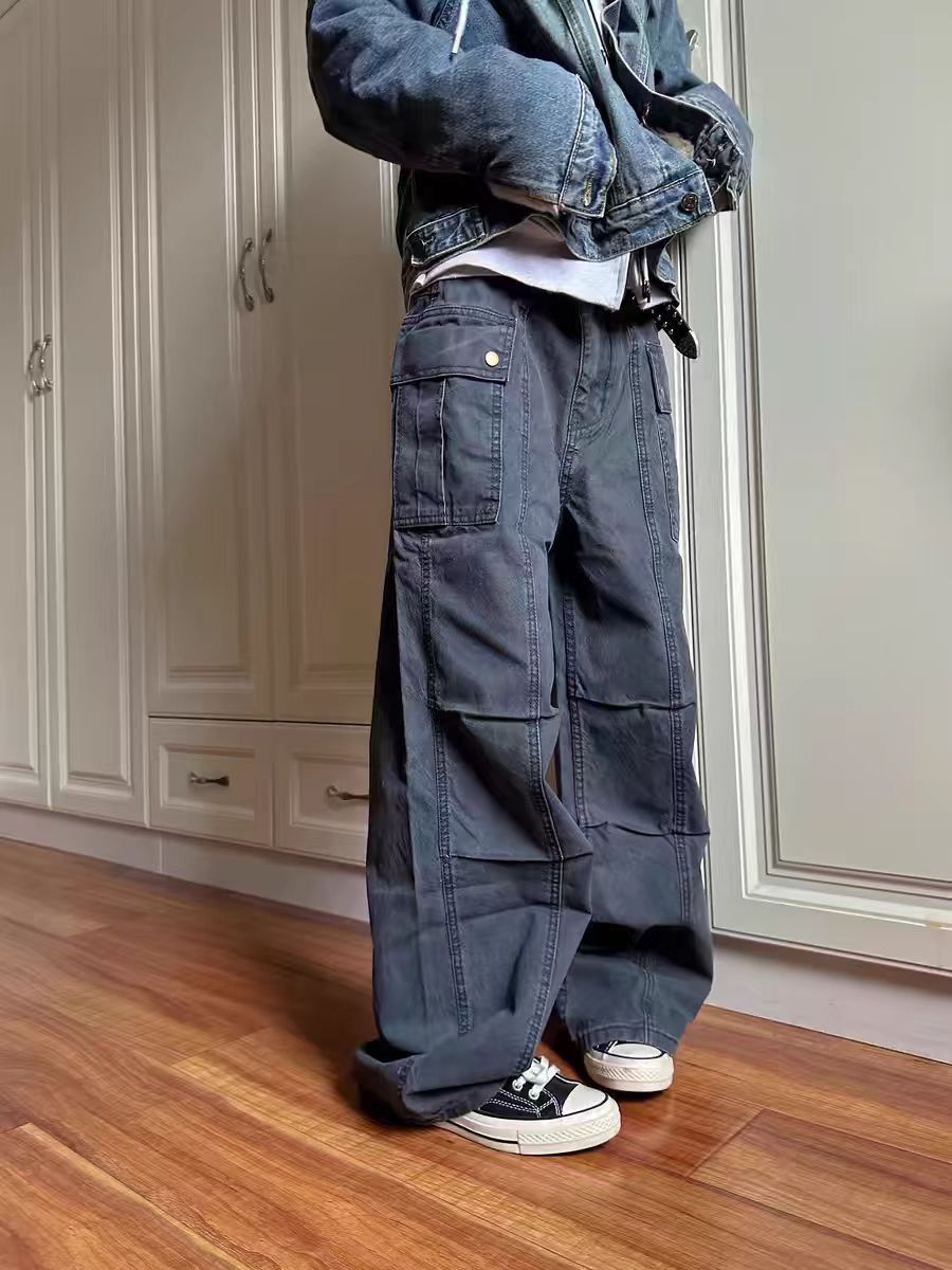 Jean Light blue workwear-style baggy jeans Size US 32 / EU 48 - 1 Thumbnail