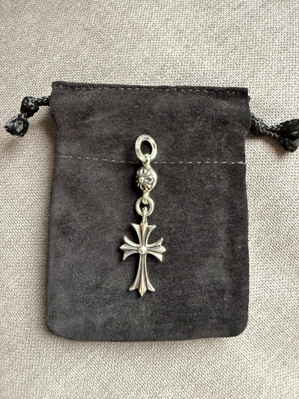 Chrome Hearts Chrome Hearts 1 Ball Tiny CH Cross Pendant + Ball Chain Size ONE SIZE - 1 Thumbnail