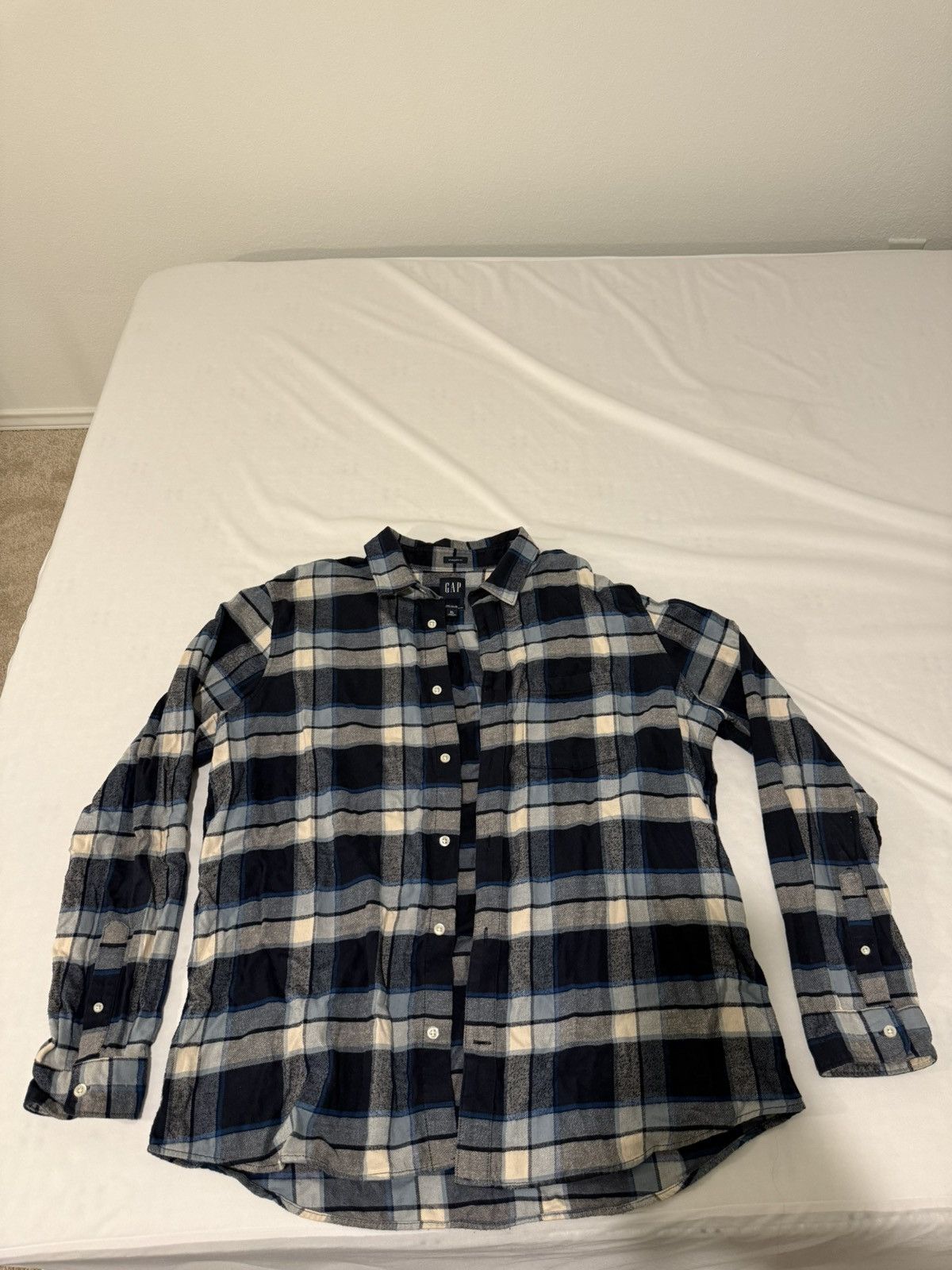 Gap Gap Flannel Blue XL Size US XL / EU 56 / 4 - 1 Thumbnail