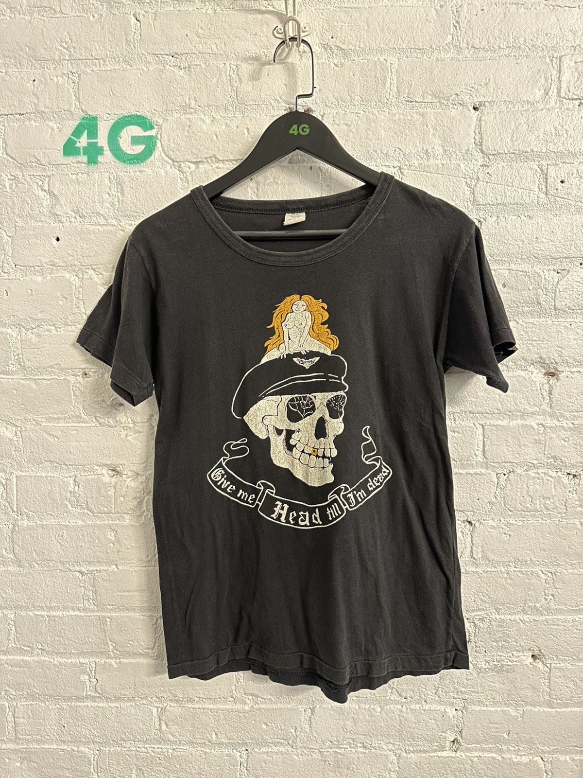 Vintage HARLEY ‘GIVE ME HEAD TILL IM DEAD’ T Size US M / EU 48-50 / 2 - 1 Thumbnail