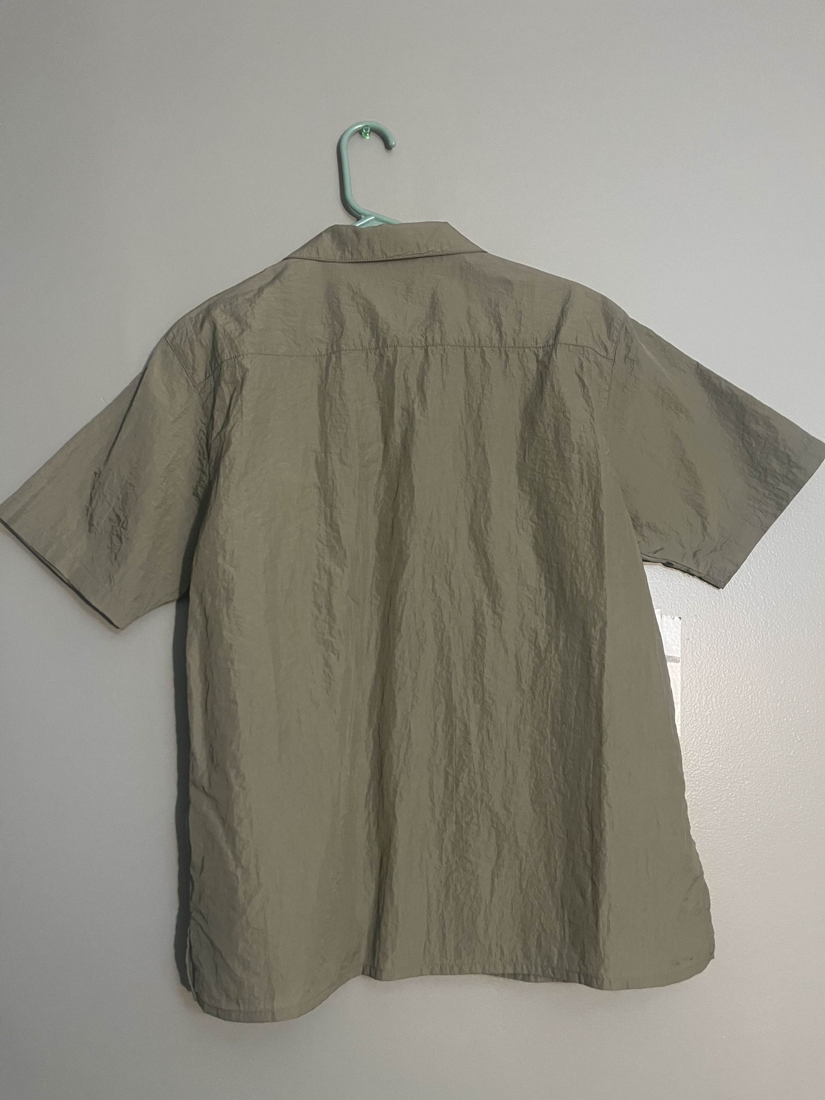 Ronin Division Ronin Division Crinkle Nylon Shirt - Olive Size US M / EU 48-50 / 2 - 2 Thumbnail