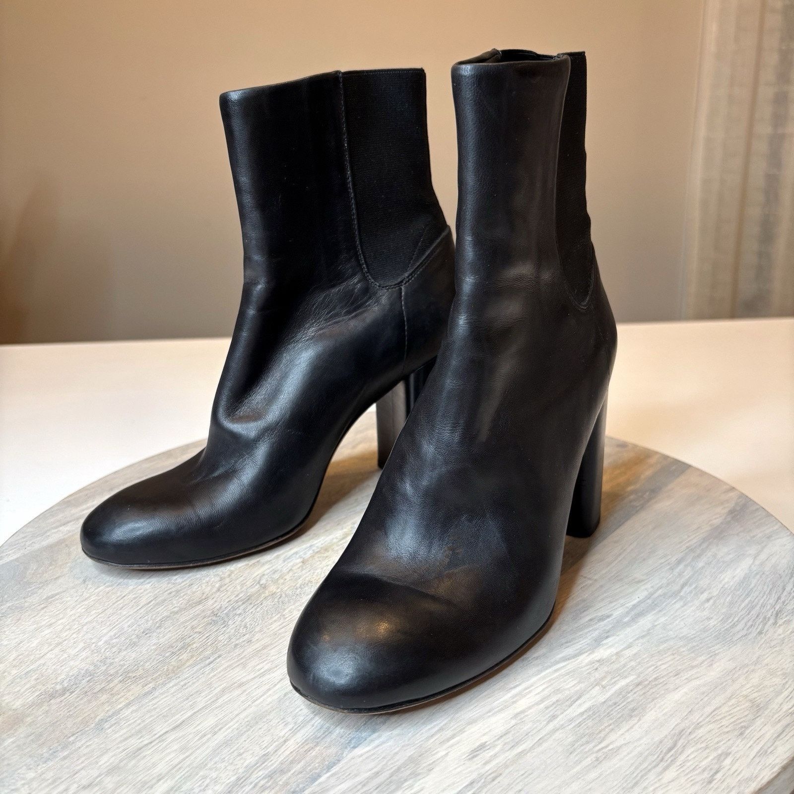 Rag & Bone Rag & Bone Agnes Black Leather Boots Heels US Size 6.5 Size US 6.5 / IT 36.5 - 3 Thumbnail