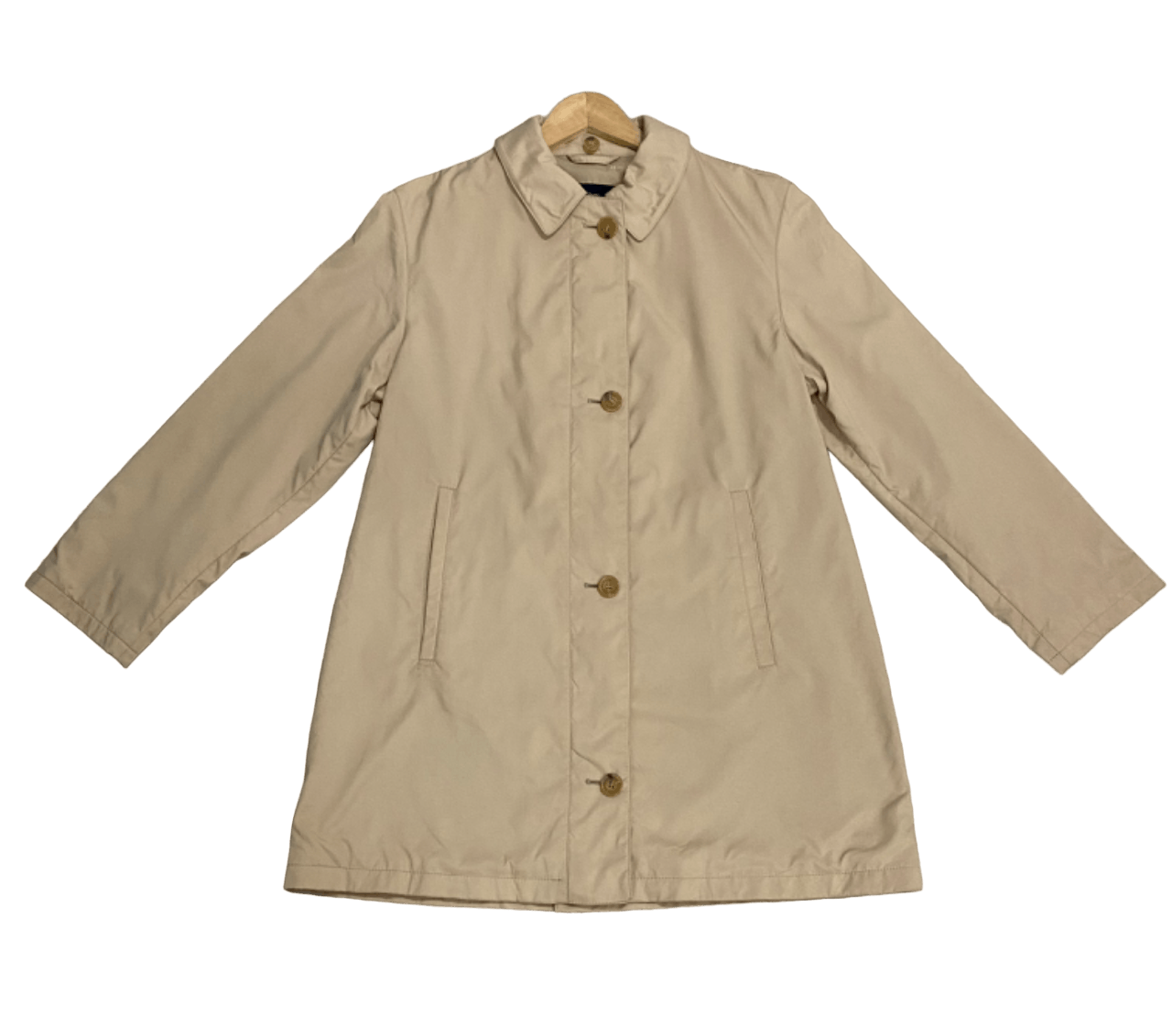 image of Burberry London Parkas Long Jacket in Beige Cream, Men's (Size Medium)