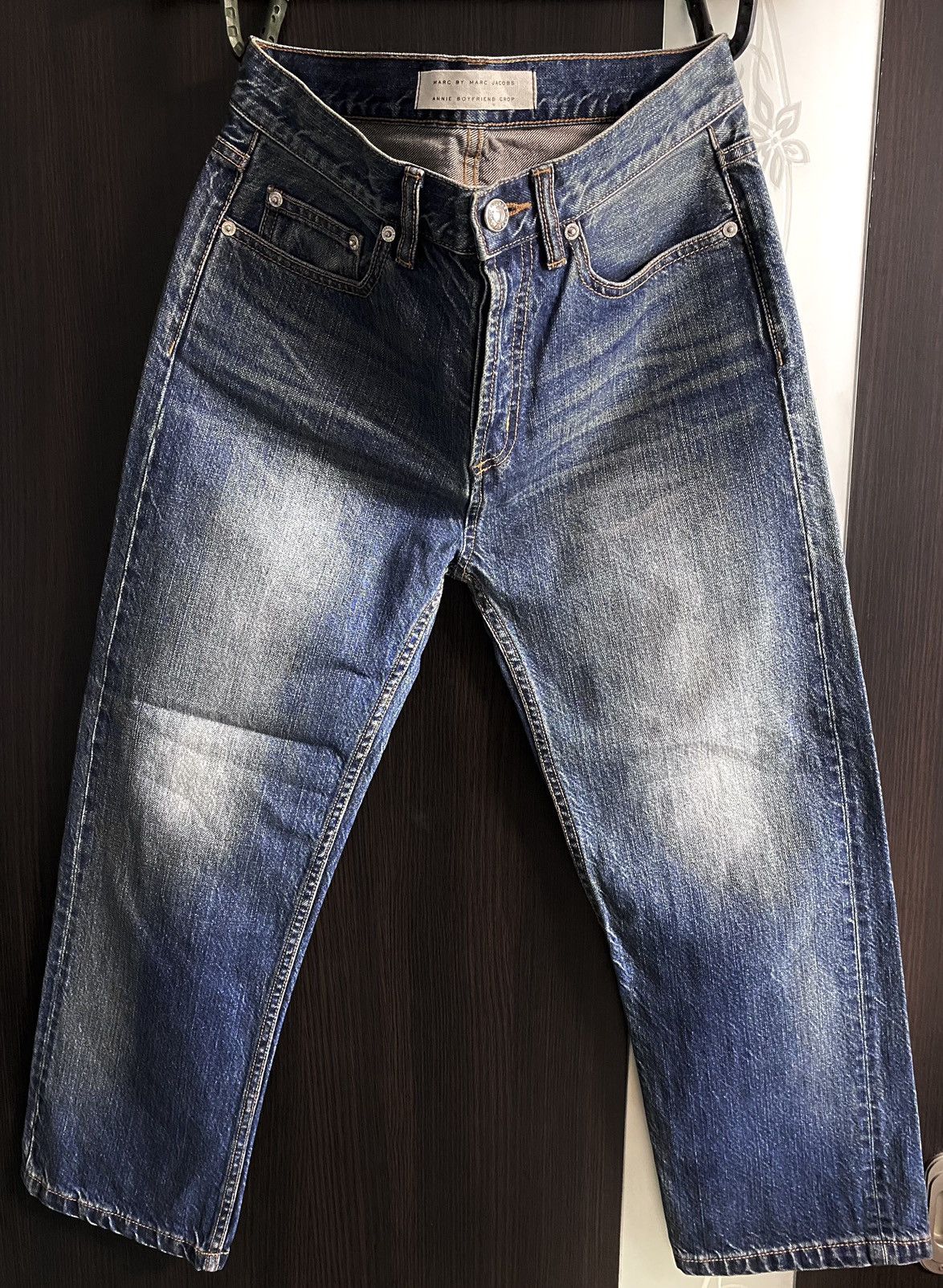 Marc by Marc Jacobs Marc by Marc Jacobs Annie Boyfriend Crop Washed Jeans Denim Size 25" / US 0 / IT 36 - 4 Thumbnail