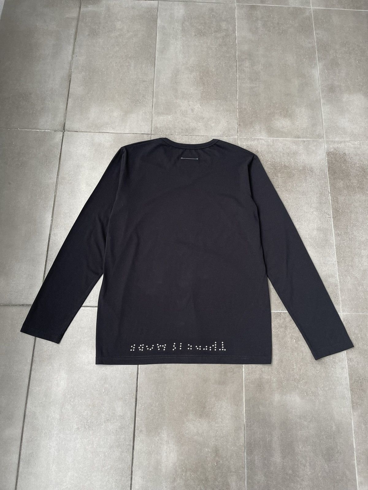 Maison Margiela !DS! SS22 Maison Margiela Studded Black Longsleeve T-Shirt Size US M / EU 48-50 / 2 - 14 Thumbnail