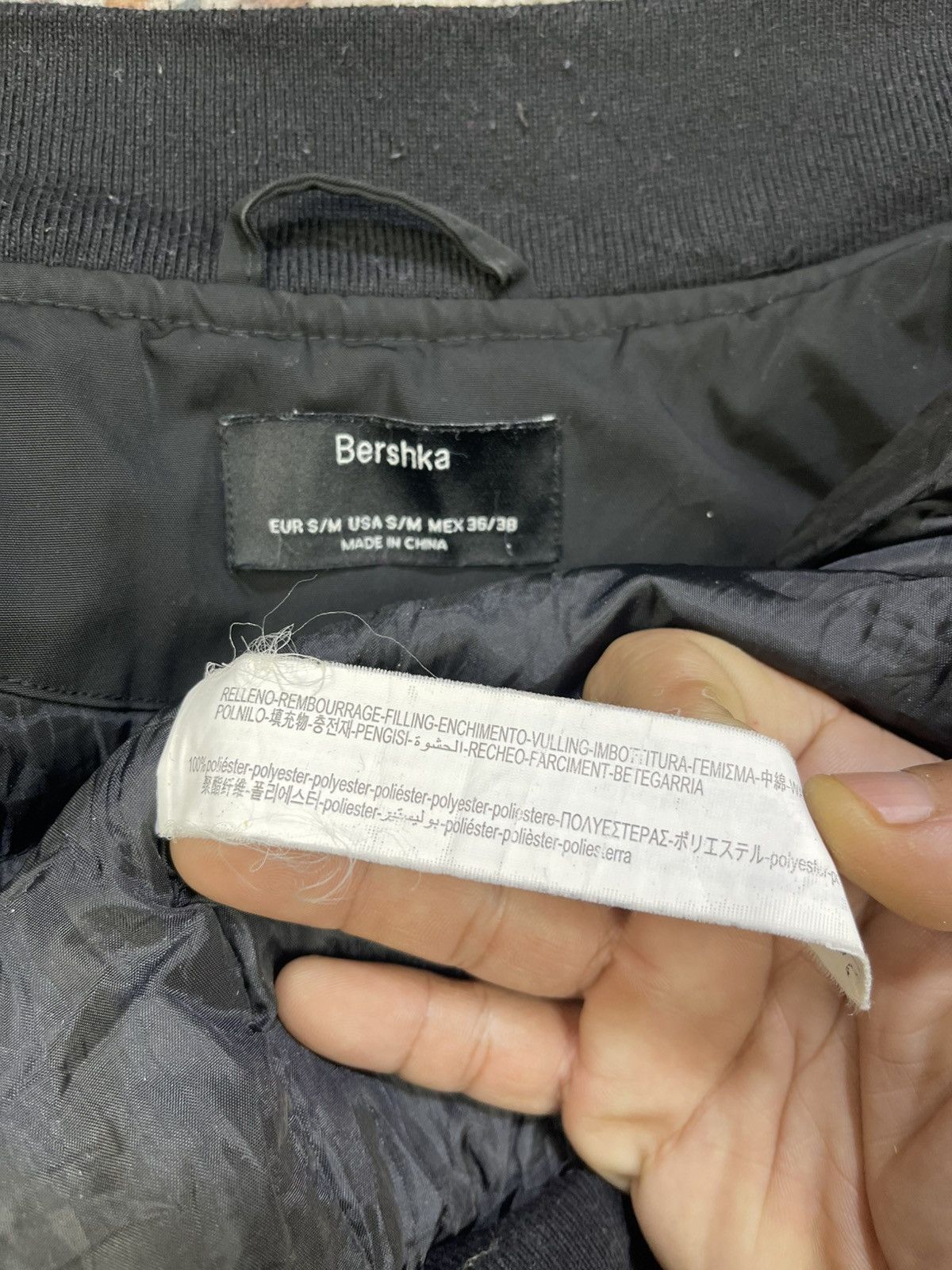 Bershka Bershka Baggy Black Bomber Jackets Size US M / EU 48-50 / 2 - 12 Thumbnail