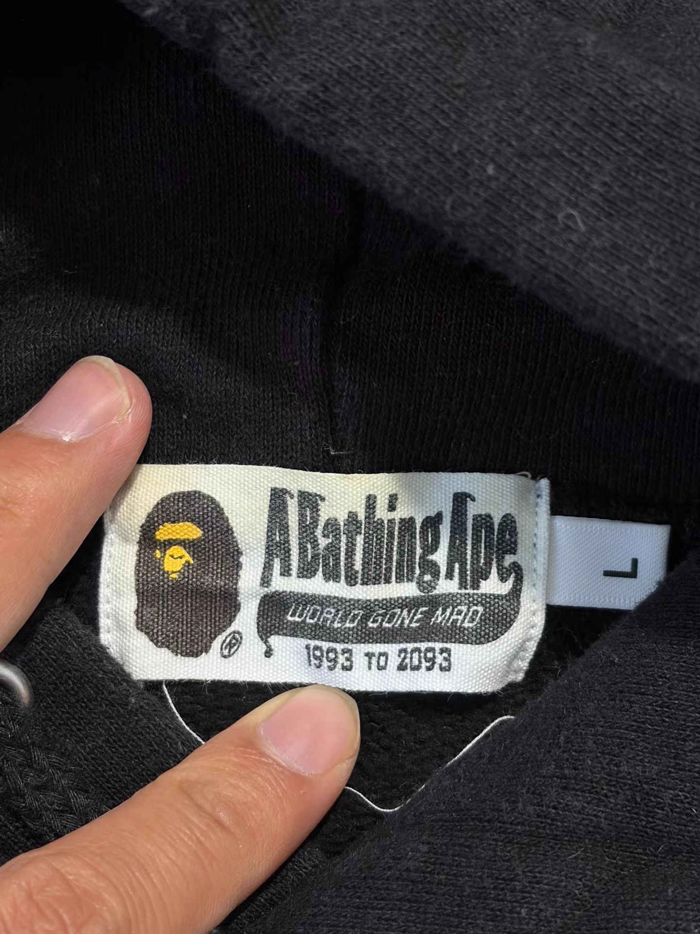 Bape Bape Black Hoodie Size US L / EU 52-54 / 3 - 7 Thumbnail