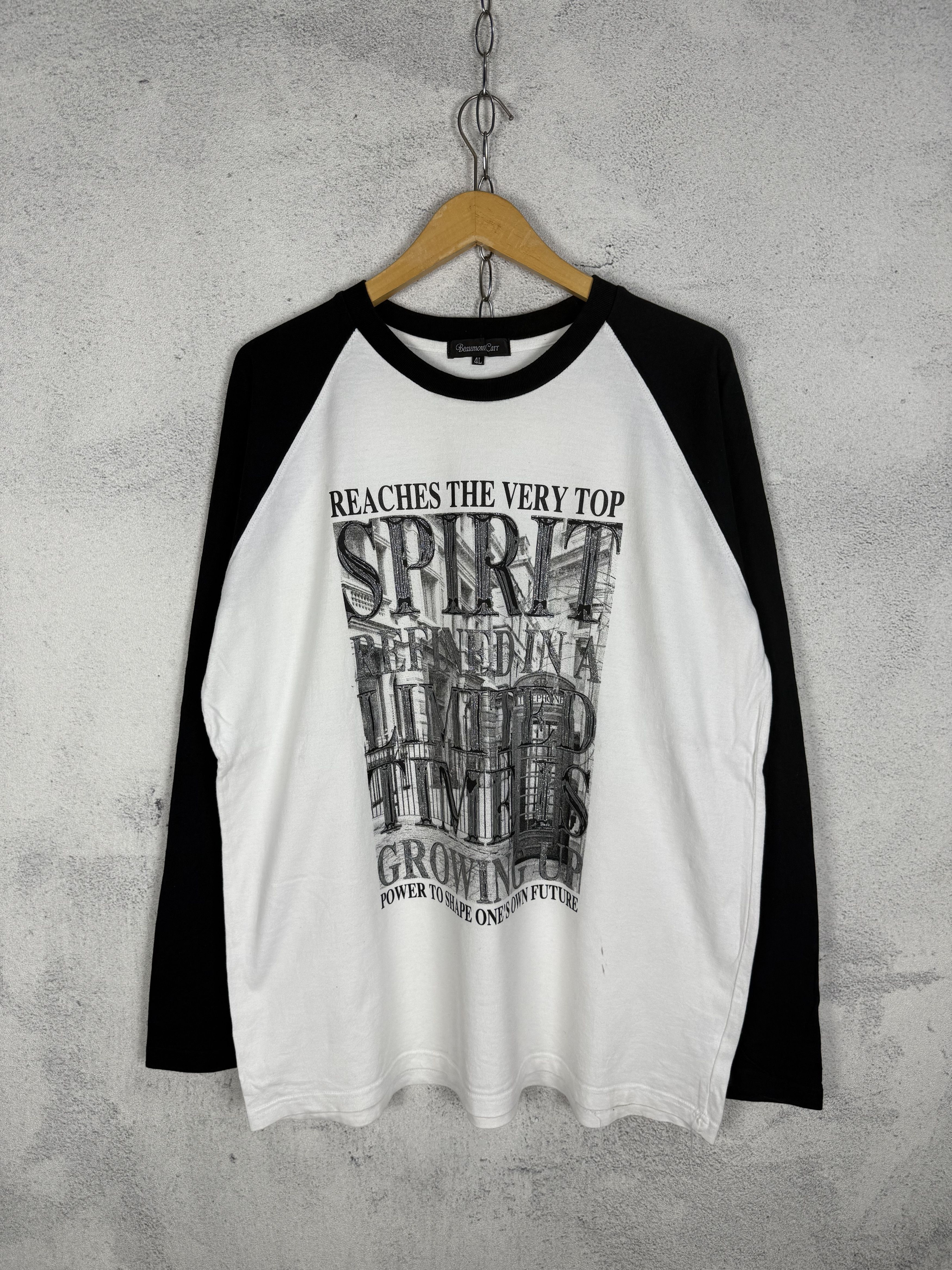 Beaumont Carr Poem Y2K Raglan Longsleeve Tshirt