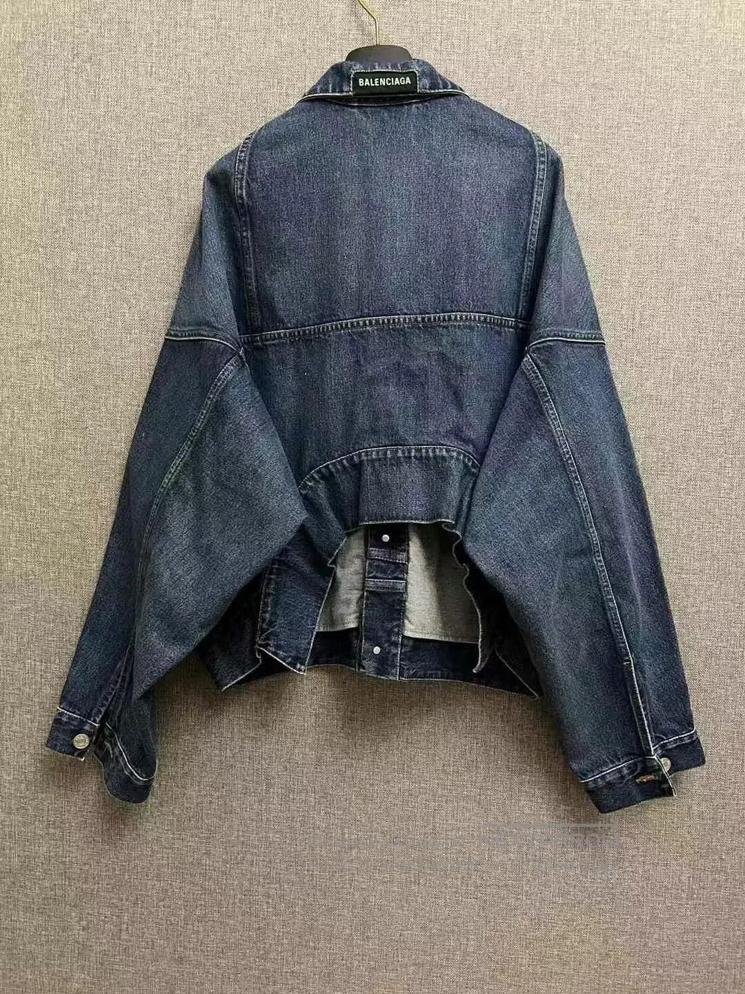 Balenciaga Inverted Denim Jacket.