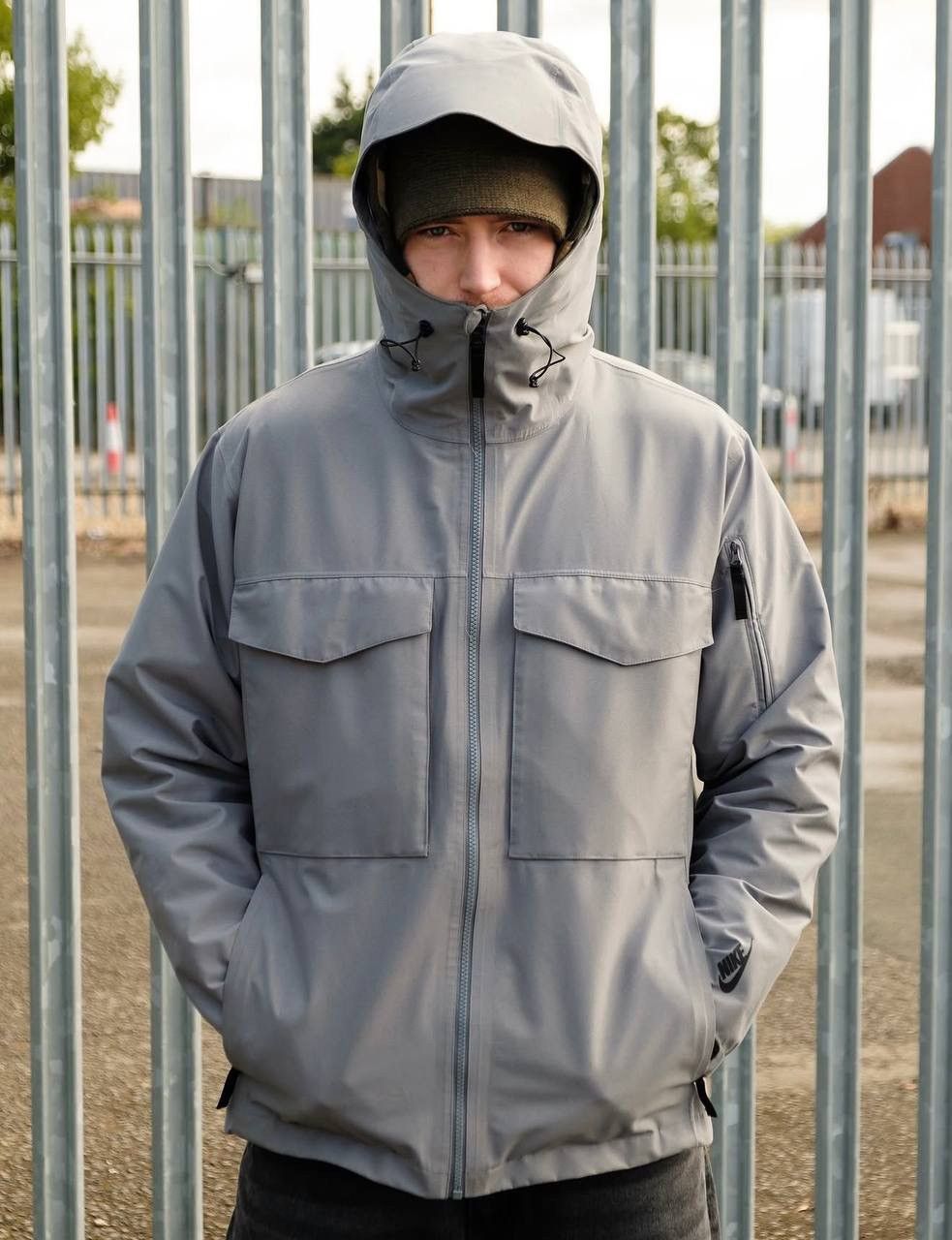 Nike Men’s Nike Lab Collection Wet Reveal Jacket Cool Grey Size US L / EU 52-54 / 3 - 1 Thumbnail