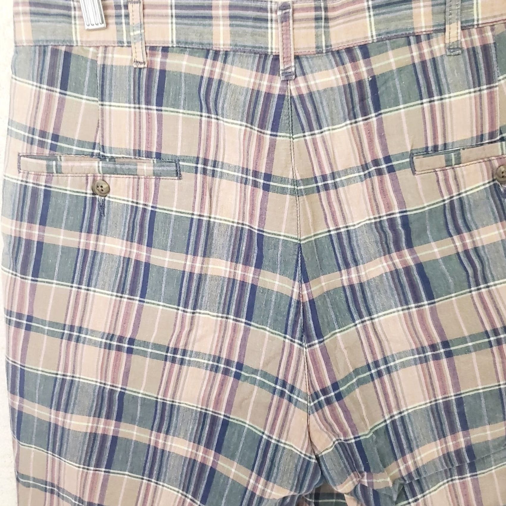 Polo Ralph Lauren Polo Ralph Lauren Madras Plaid Shorts Bermuda 34 Men Multicolor Plaid Cotton Slim Fit Belt Loops Pockets Shirt Casual Summer Spring Fall Mens Size US S / EU 44-46 / 1 - 6 Thumbnail