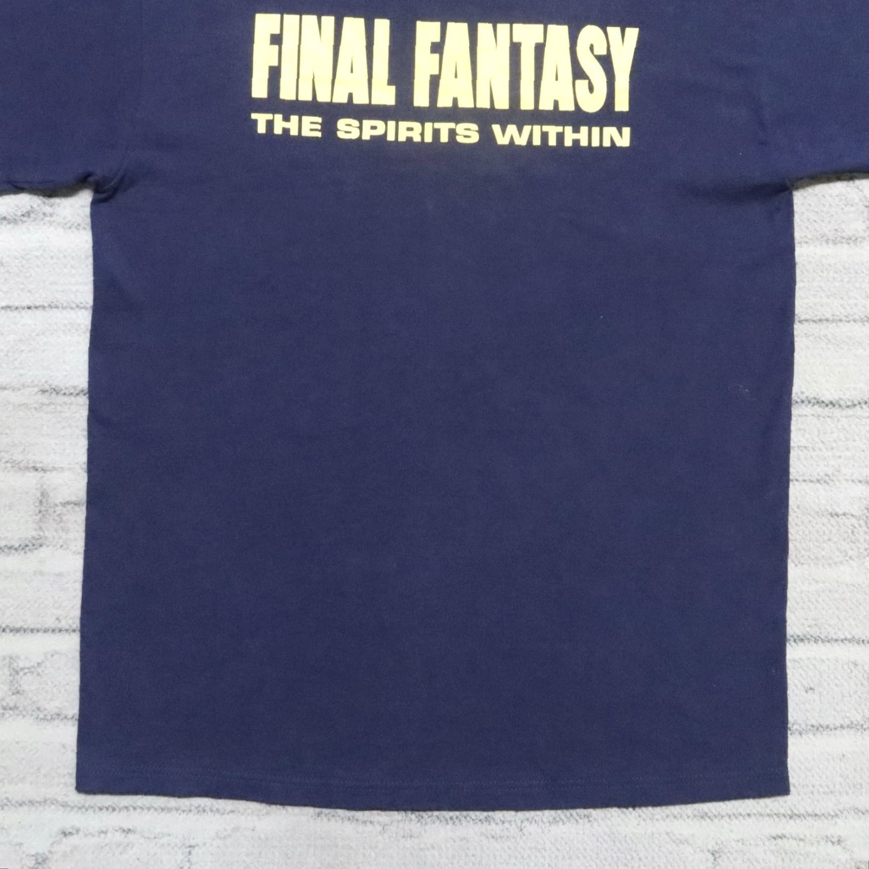 Hanes VINTAGE Final Fantasy The Spirits Within Shirt Mens Tee Size L Blue - 90s 90s style? Size US L / EU 52-54 / 3 - 3 Thumbnail
