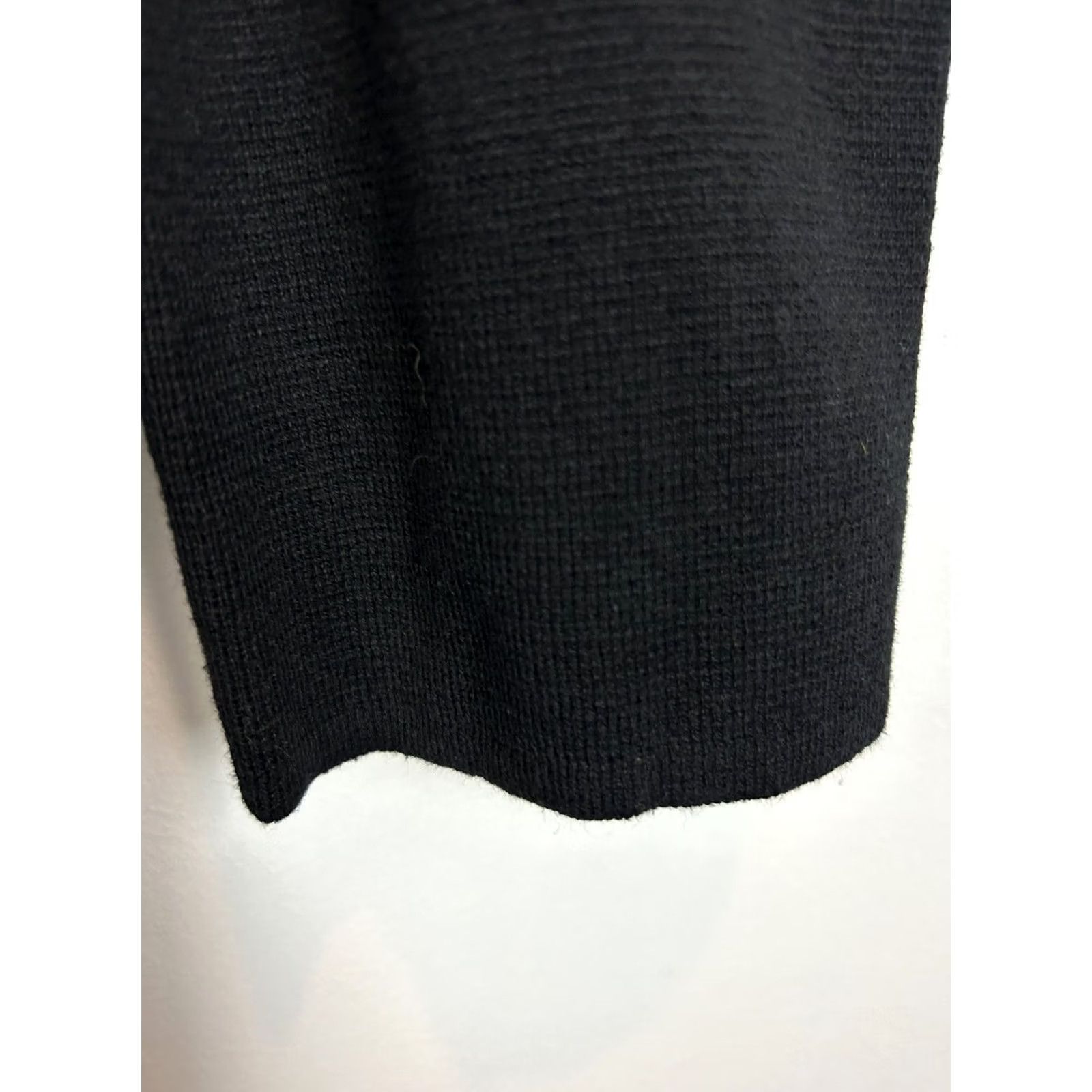 Vintage Chicos Womans Sweater Cardigan Knit L 3 Black Open Front One Hook Pocket Capsule Size L / US 10 / IT 46 - 6 Thumbnail