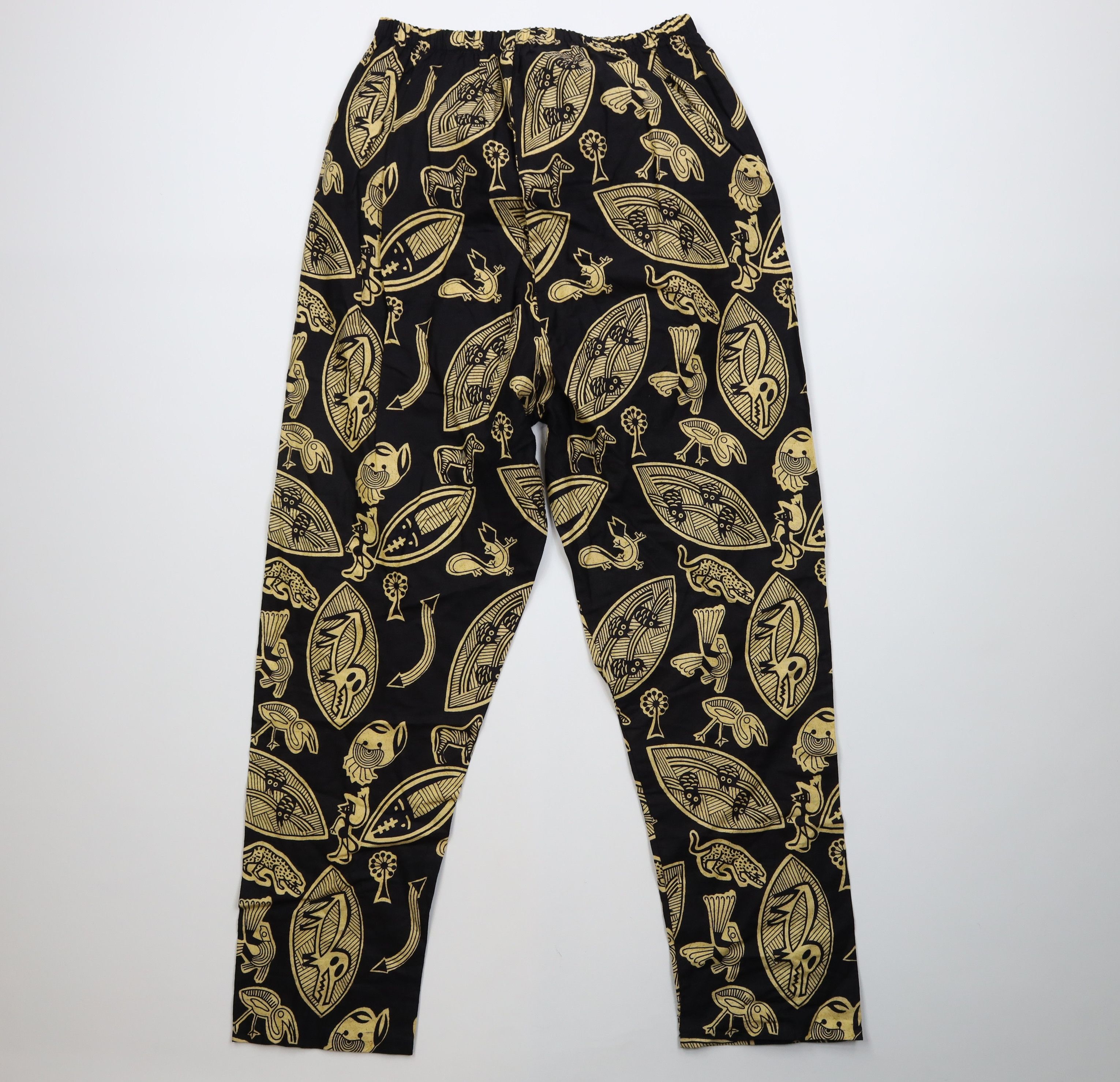 Vintage Vintage 90s Streetwear African Art Safari Harem Pants USA Size 28" / US 6 / IT 42 - 9 Thumbnail