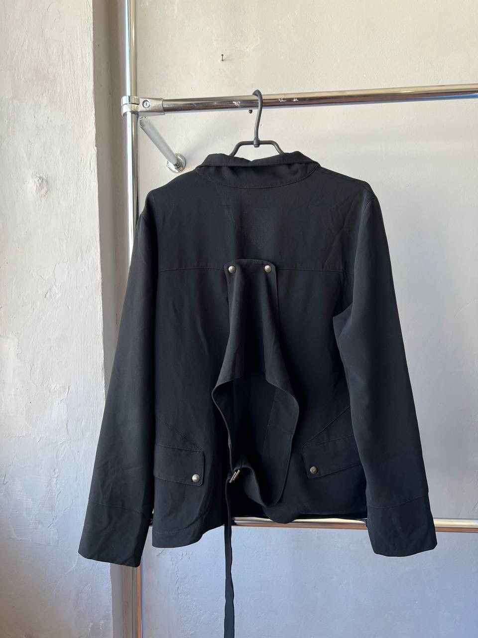 Sarah Pacini SARAH PACINI BLACK WOMAN SOLID BUTTON BLAZER BELTED JACKET L Size L / US 10 / IT 46 - 9 Thumbnail