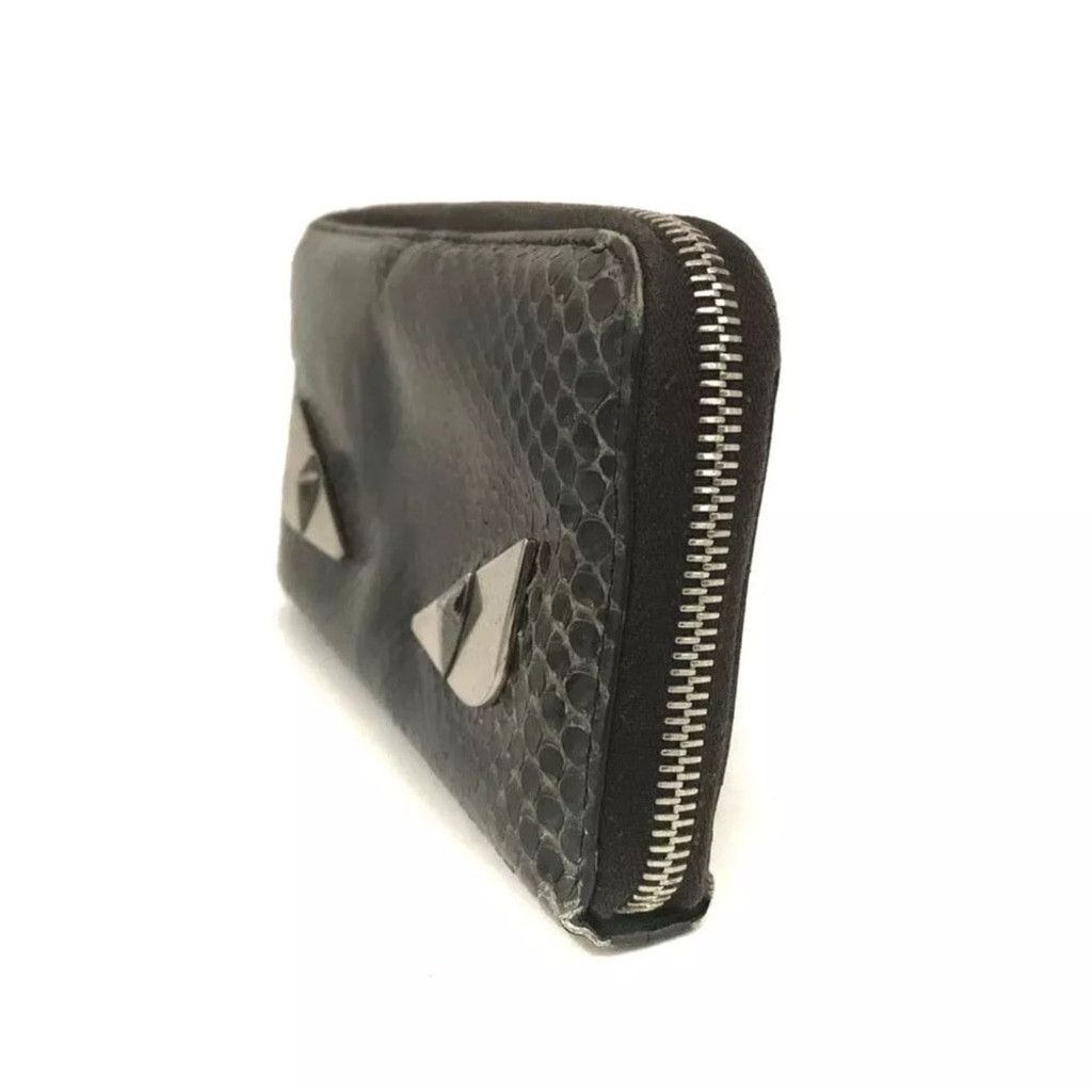 Fendi Fendi Black and Silver Monster Snake Wallet Size ONE SIZE - 3 Thumbnail