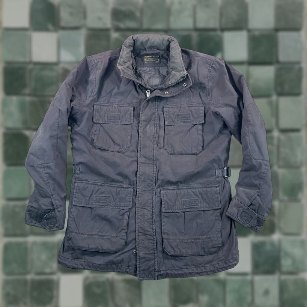 Abercrombie & Fitch VINTAGE Abercrombie & Fitch Chore Utility Jacket Men L Hooded Quilt Lined Gray Size US L / EU 52-54 / 3 - 1 Thumbnail