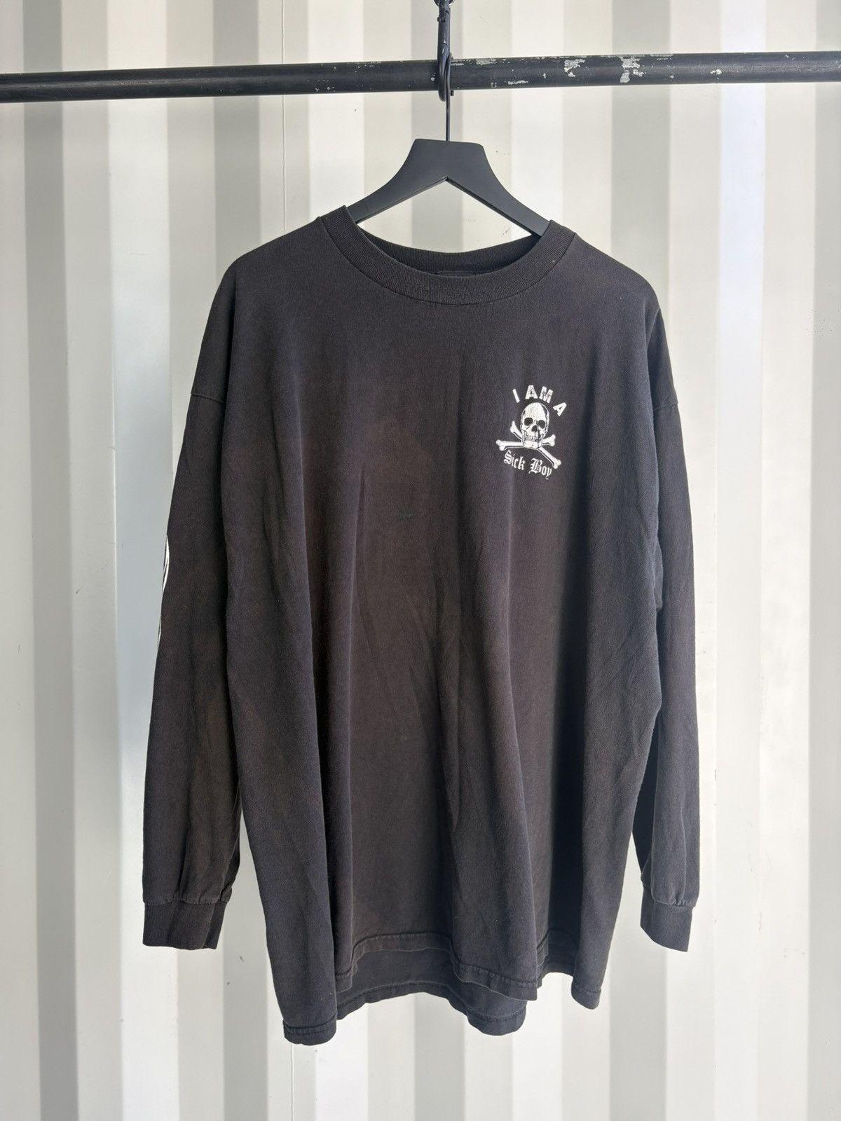 Vintage Vintage Sick Boy Moto Shirt Faded Distressed GRUNGE WCC Size US XXL / EU 58 / 5 - 2 Thumbnail