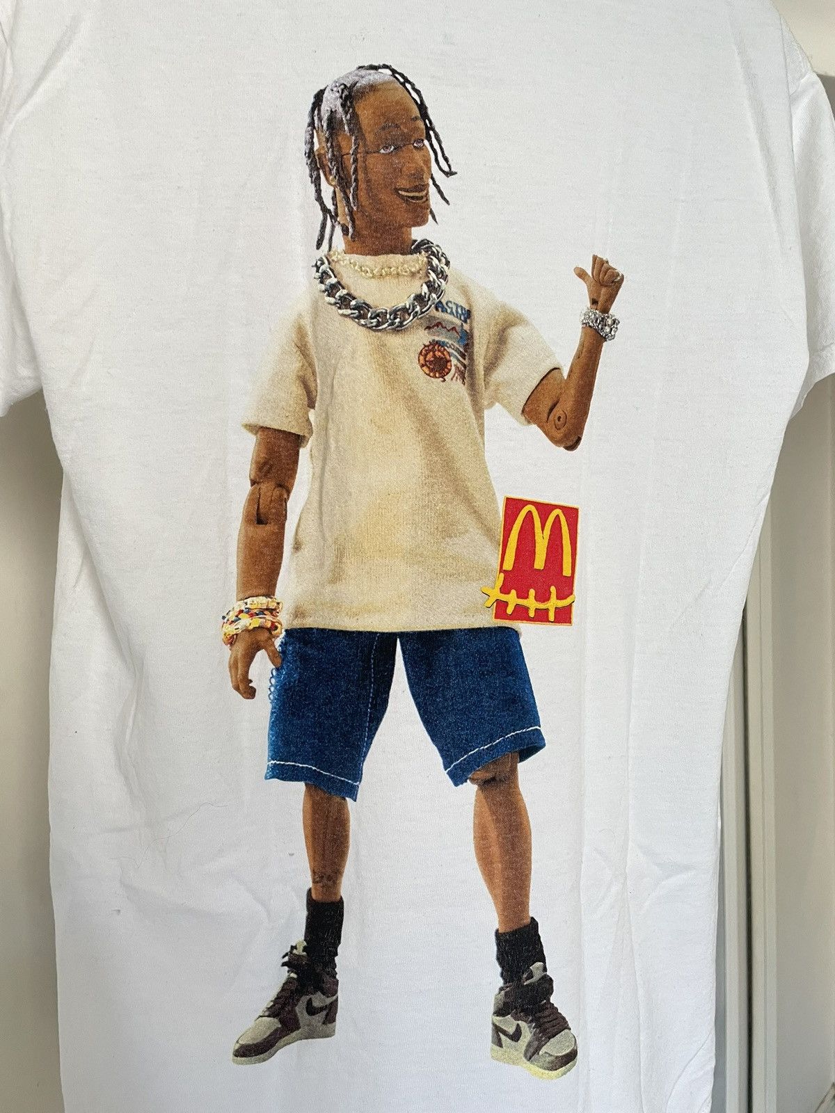 Travis Scott White Travis Scott X Mcdonald's Action Figure Series T-shirt Size US S / EU 44-46 / 1 - 4 Thumbnail