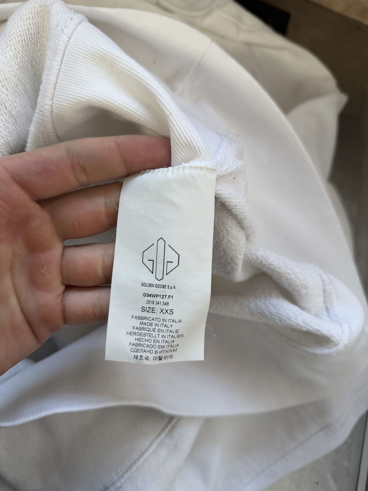 Golden Goose Golden Goose Zip-Up Hoodie Big Bag Logo Hype Streetwear Size US M / EU 48-50 / 2 - 8 Thumbnail