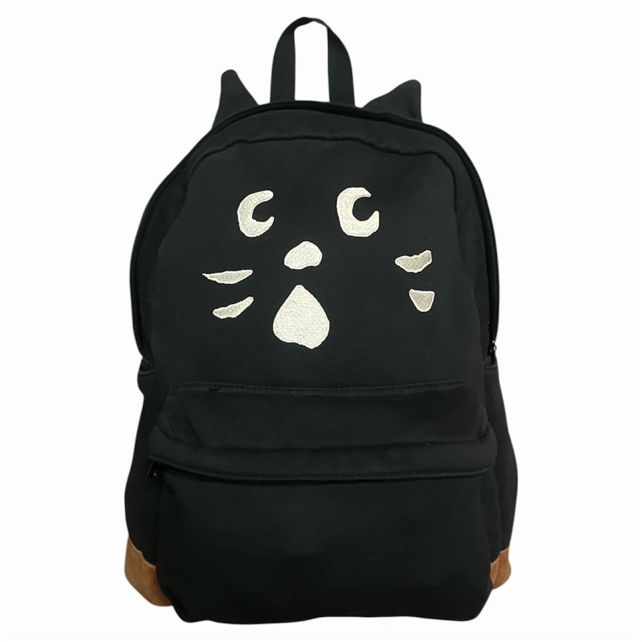 Ne-Net Ne-net Black/Brown Cat Backpack (Cloth) Size ONE SIZE - 1 Thumbnail