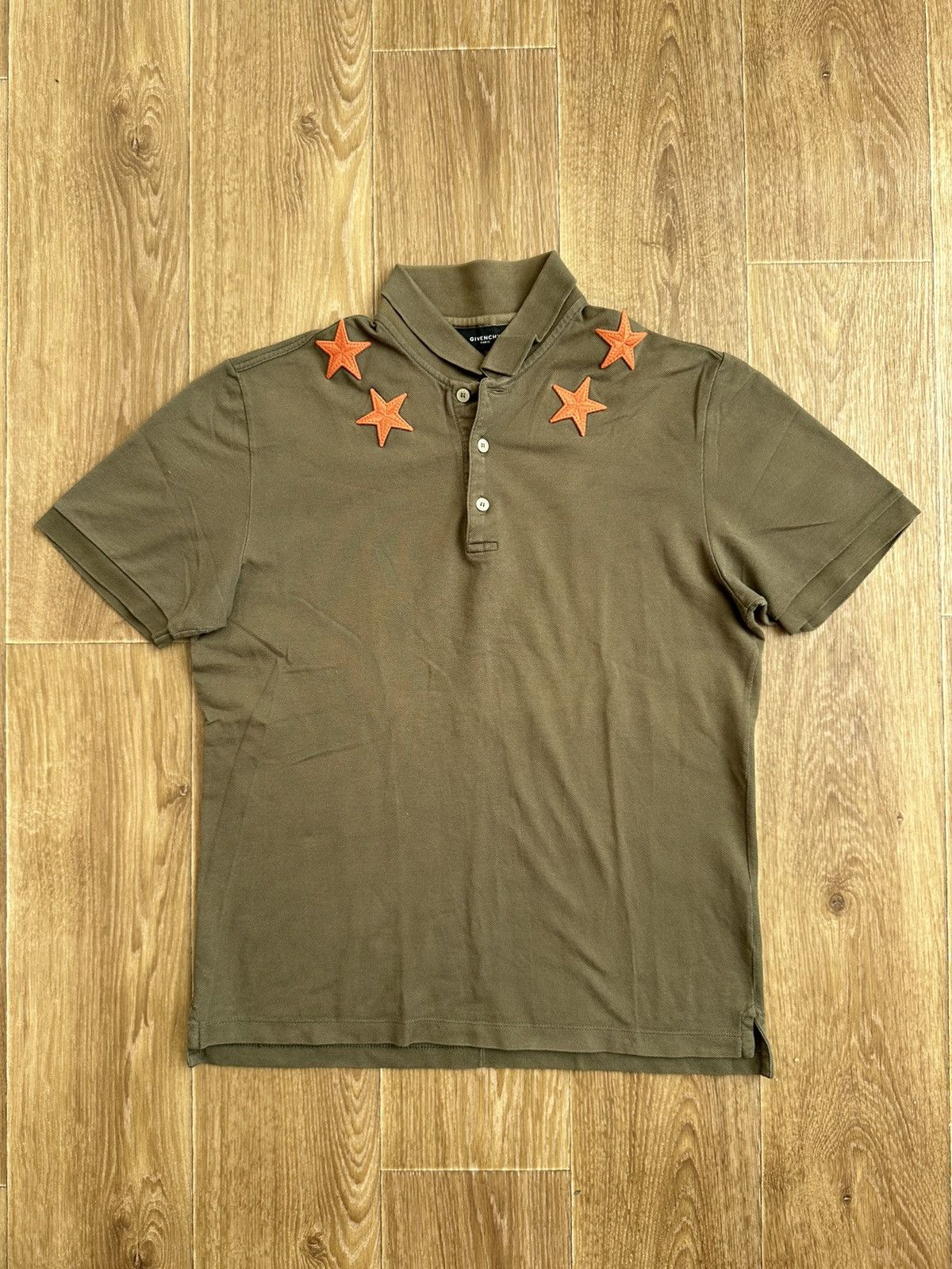 Givenchy × Luxury Rare Star Polo Givenchy 17 Paris Embroidered Y2K