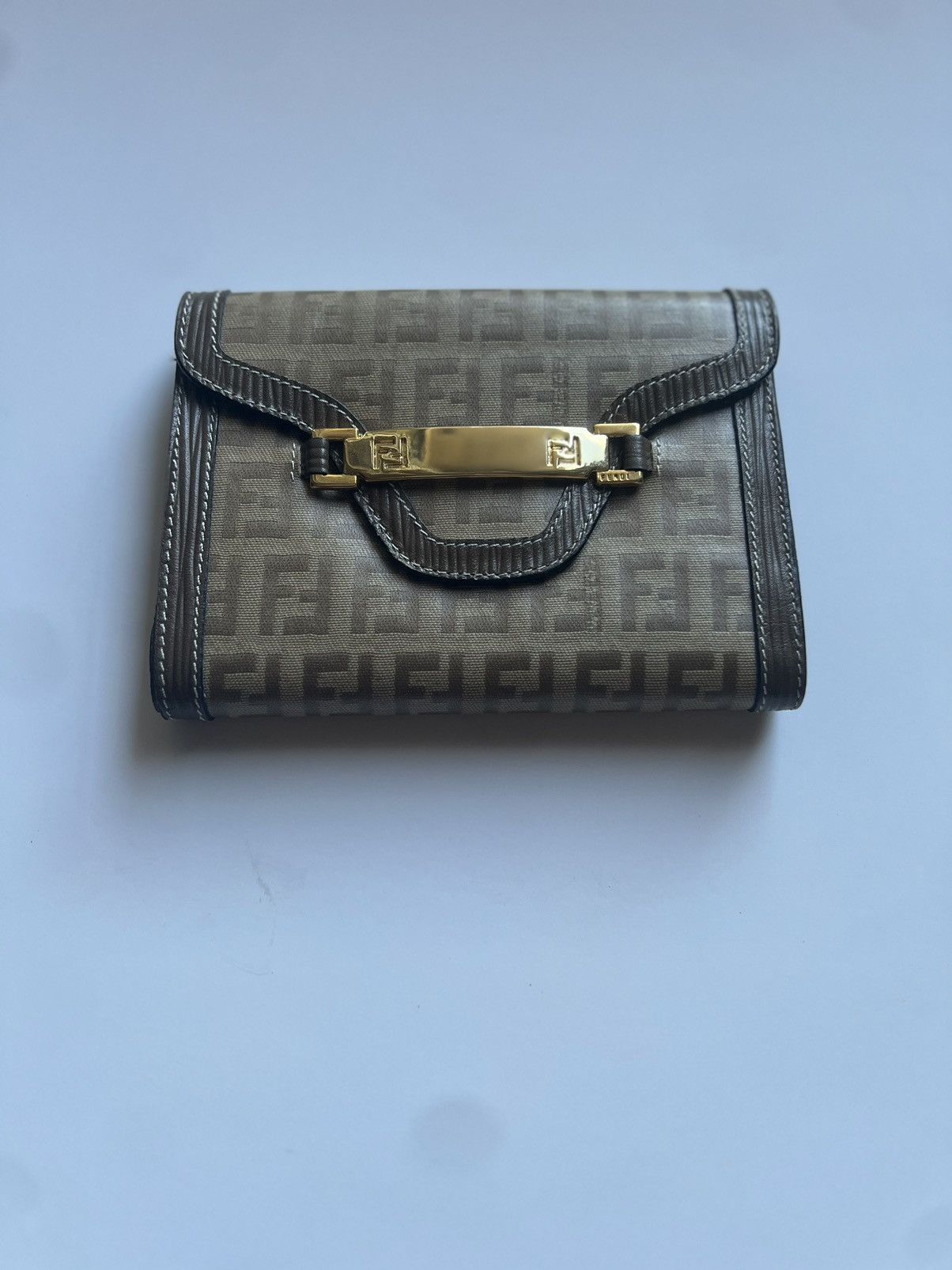 Fendi Fendi vintage canvas and leather wallet Size ONE SIZE - 1 Thumbnail