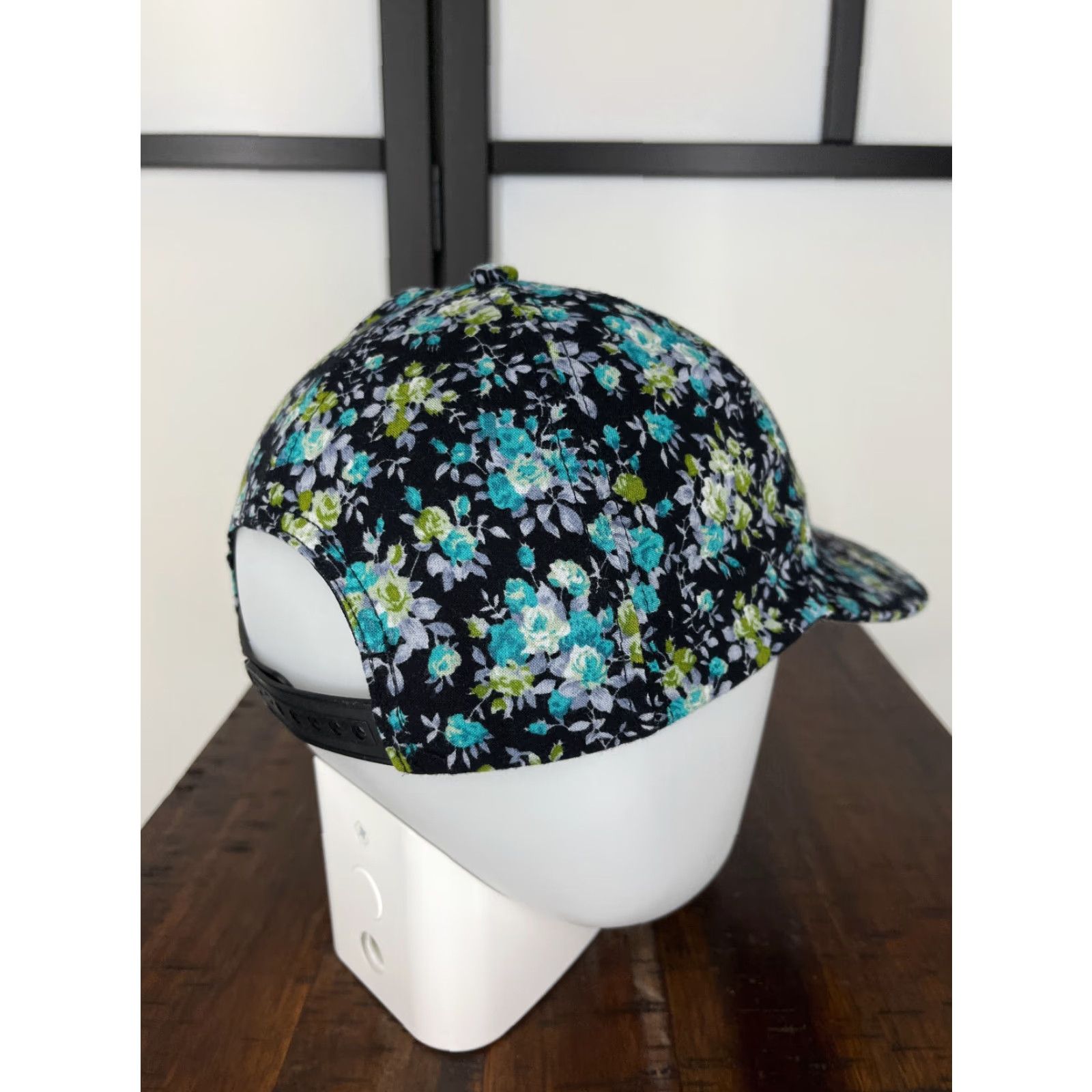 American Apparel American Apparel Hat Cap Snap Back Womens One Size Blue Pearl Floral Viscose Canvas Size ONE SIZE - 7 Thumbnail