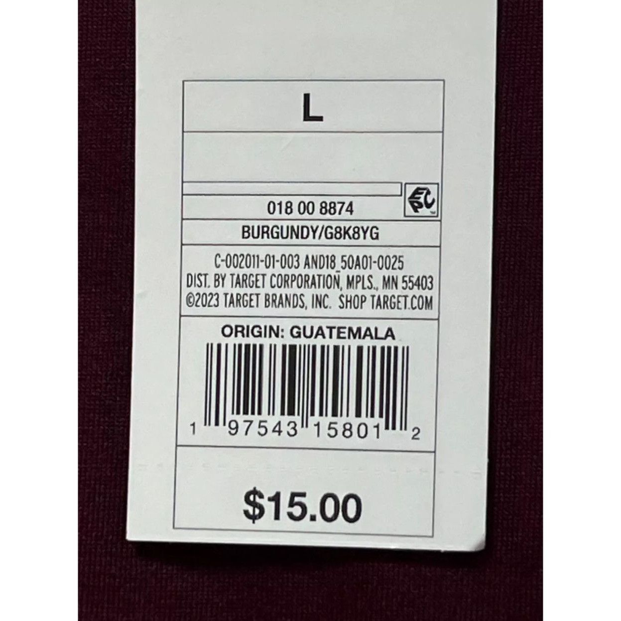Other A New Day - Women's Long Sleeve T-Shirt - Burgundy - Large Size L / US 10 / IT 46 - 9 Thumbnail