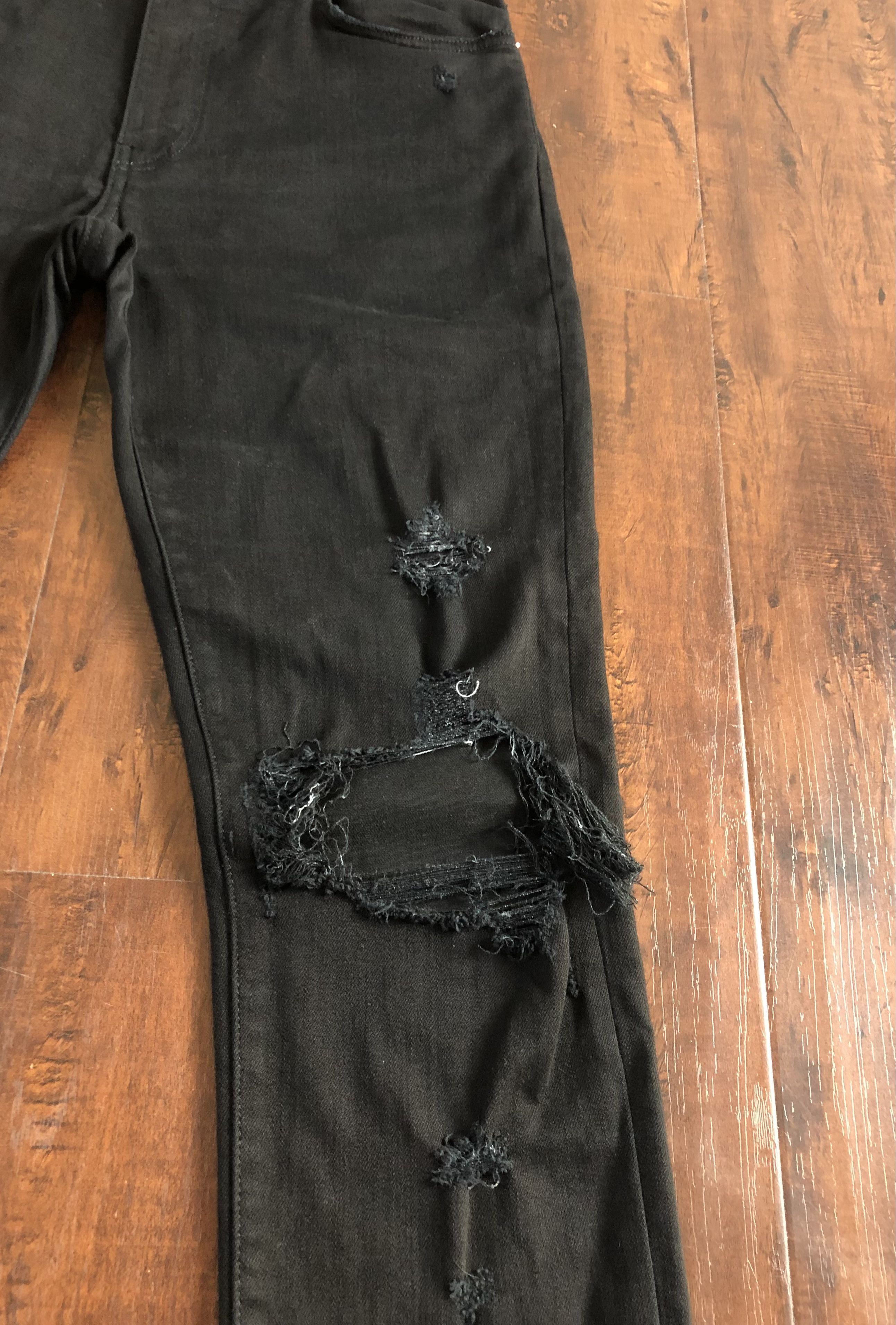 Amiri Amiri Distressed Thrasher Ripped Knees Skinny Jeans & Zipper Size US 33 - 4 Thumbnail