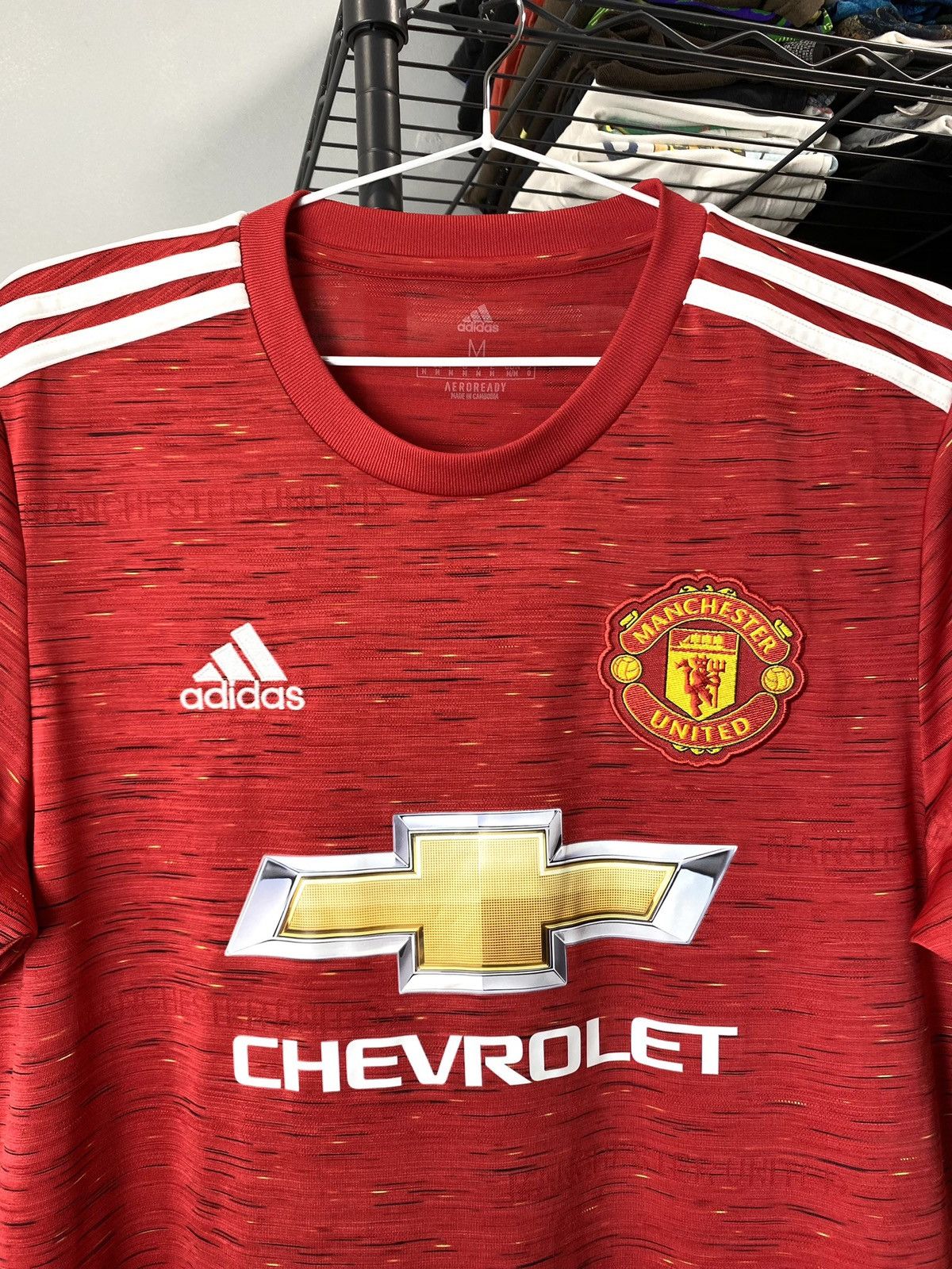 Nike 2020-21 Adidas Manchester United Soccer Jersey T Shirt Size US M / EU 48-50 / 2 - 2 Thumbnail