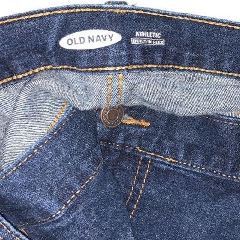 Old Navy Old Navy Straight Athletic Built-In Flex Jean Dark Men 40x32 Size US 40 / EU 56 - 3 Thumbnail