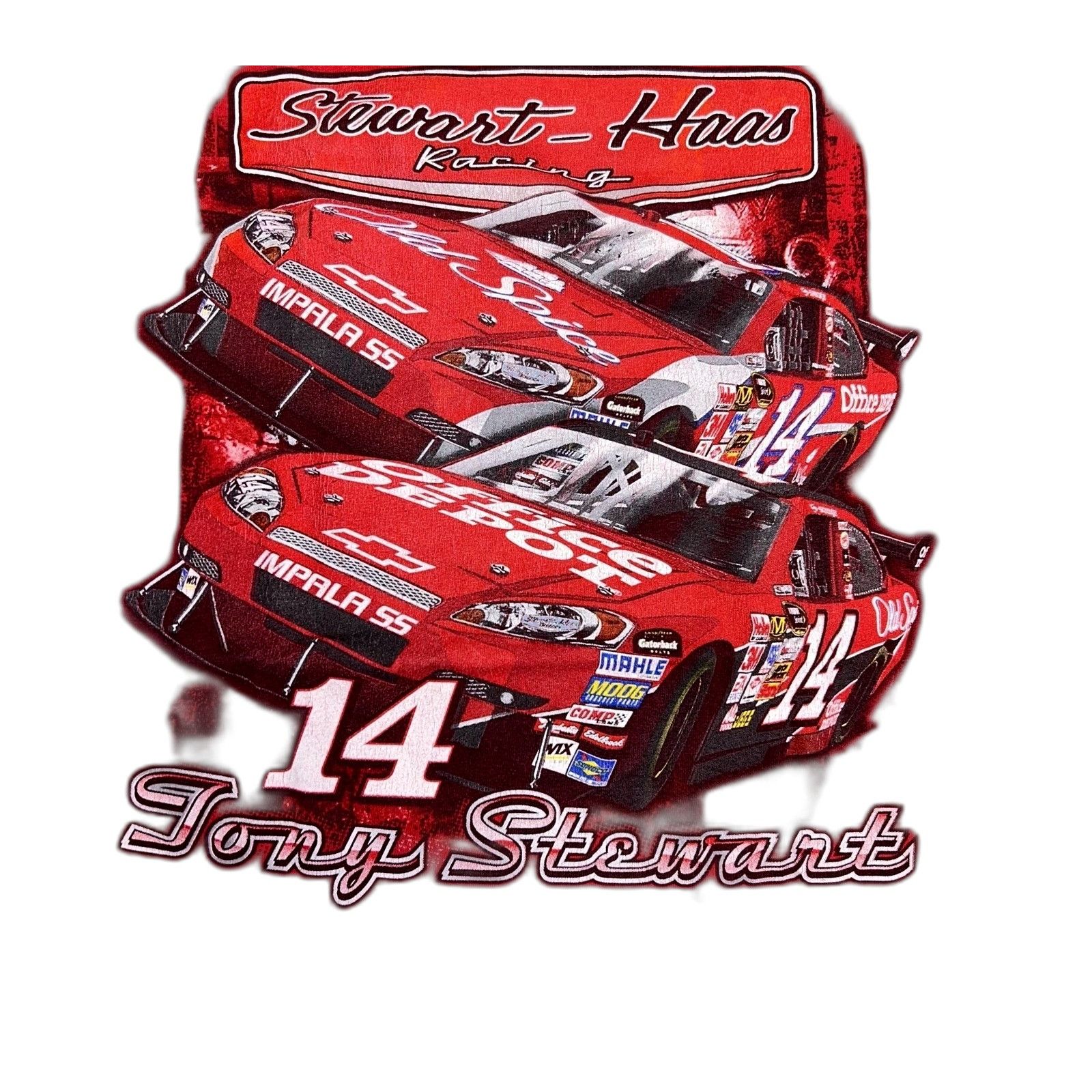 Chase Authentics Y2K NASCAR Tony Stewart Chase Authetics XL Shirt Red Size US XL / EU 56 / 4 - 2 Thumbnail