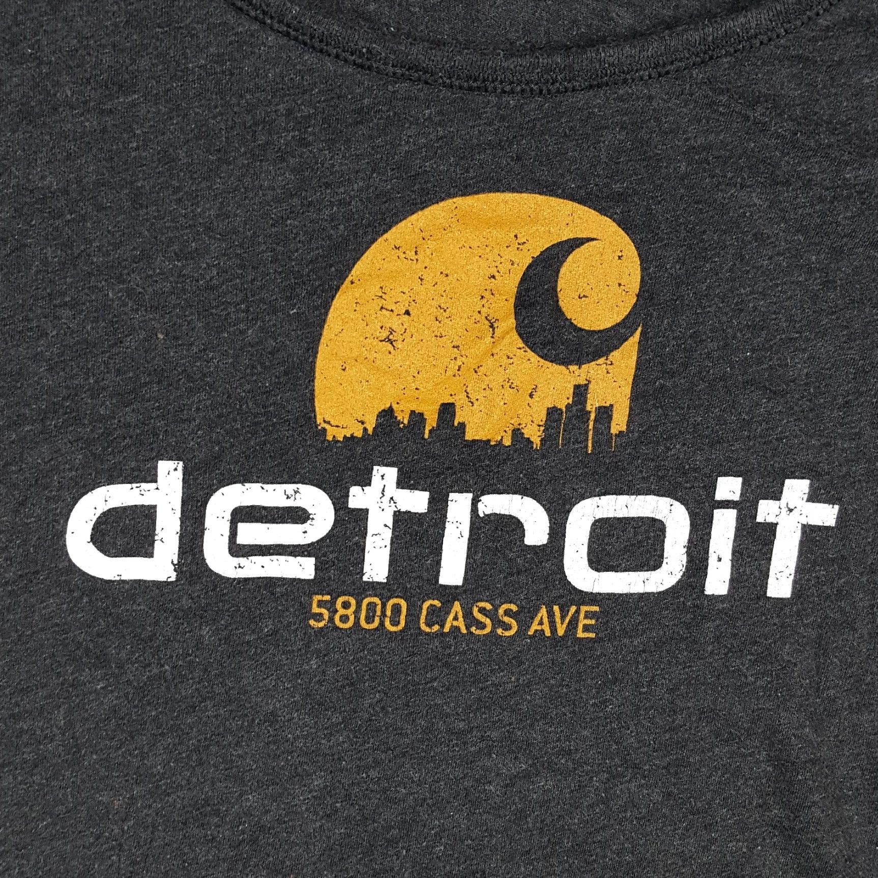 Carhartt VINTAGE Carhartt Detroit Shirt Women's XL Gray Short Sleeve Crew Neck T-Shirt Retro USA Workwear CH Size XL / US 12-14 / IT 48-50 - 3 Thumbnail