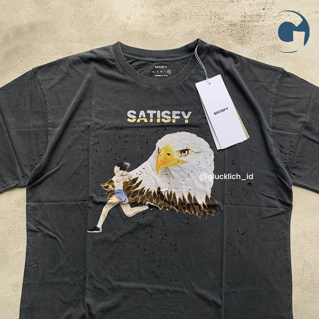 Satisfy Satisfy, MothTech ‘Eagle’ Tee in Aged Black Size US XL / EU 56 / 4 - 3 Thumbnail