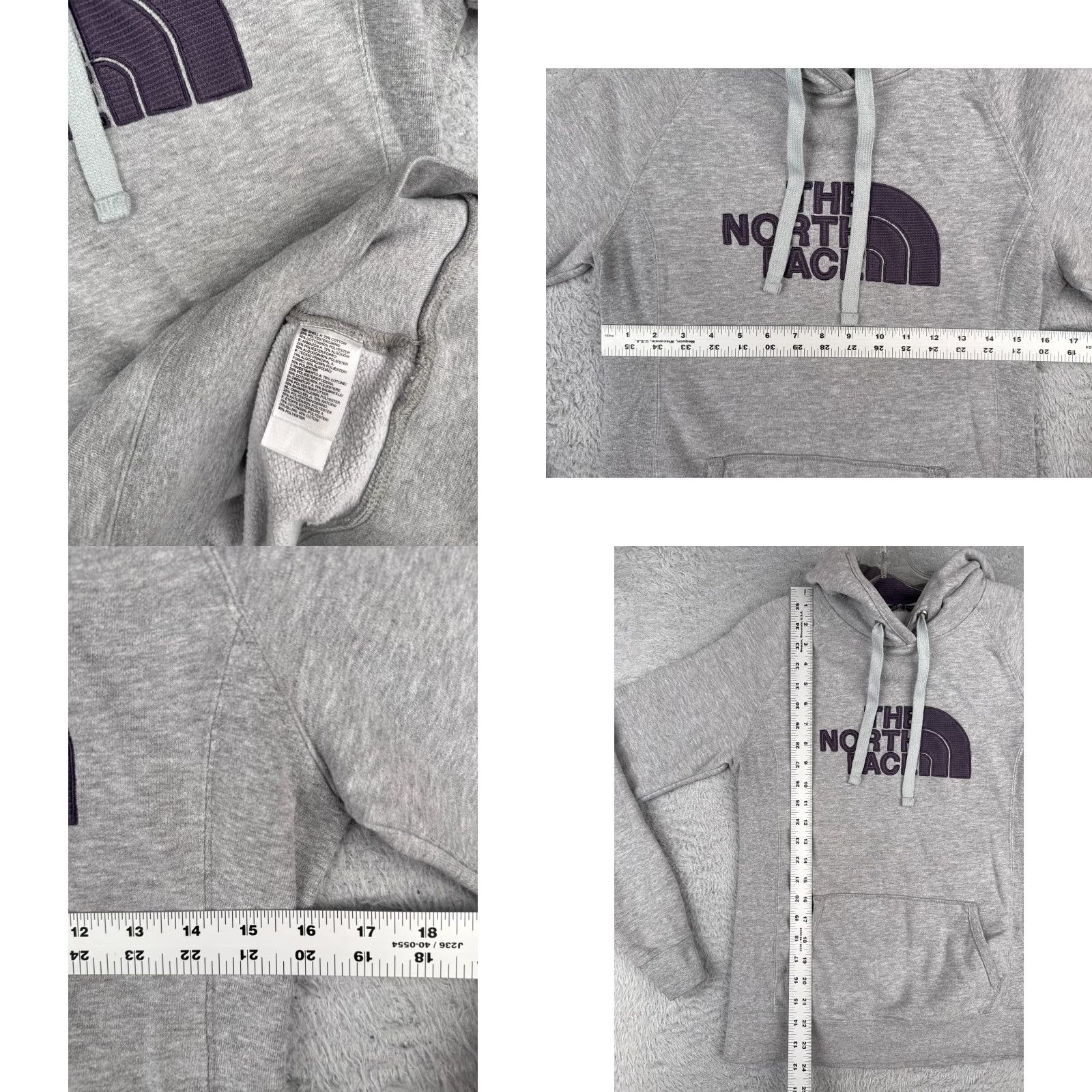 The North Face The North Face Hoodie Womens Small Gray Pullover Logo Front Pocket Sweater Size S / US 4 / IT 40 - 8 Thumbnail