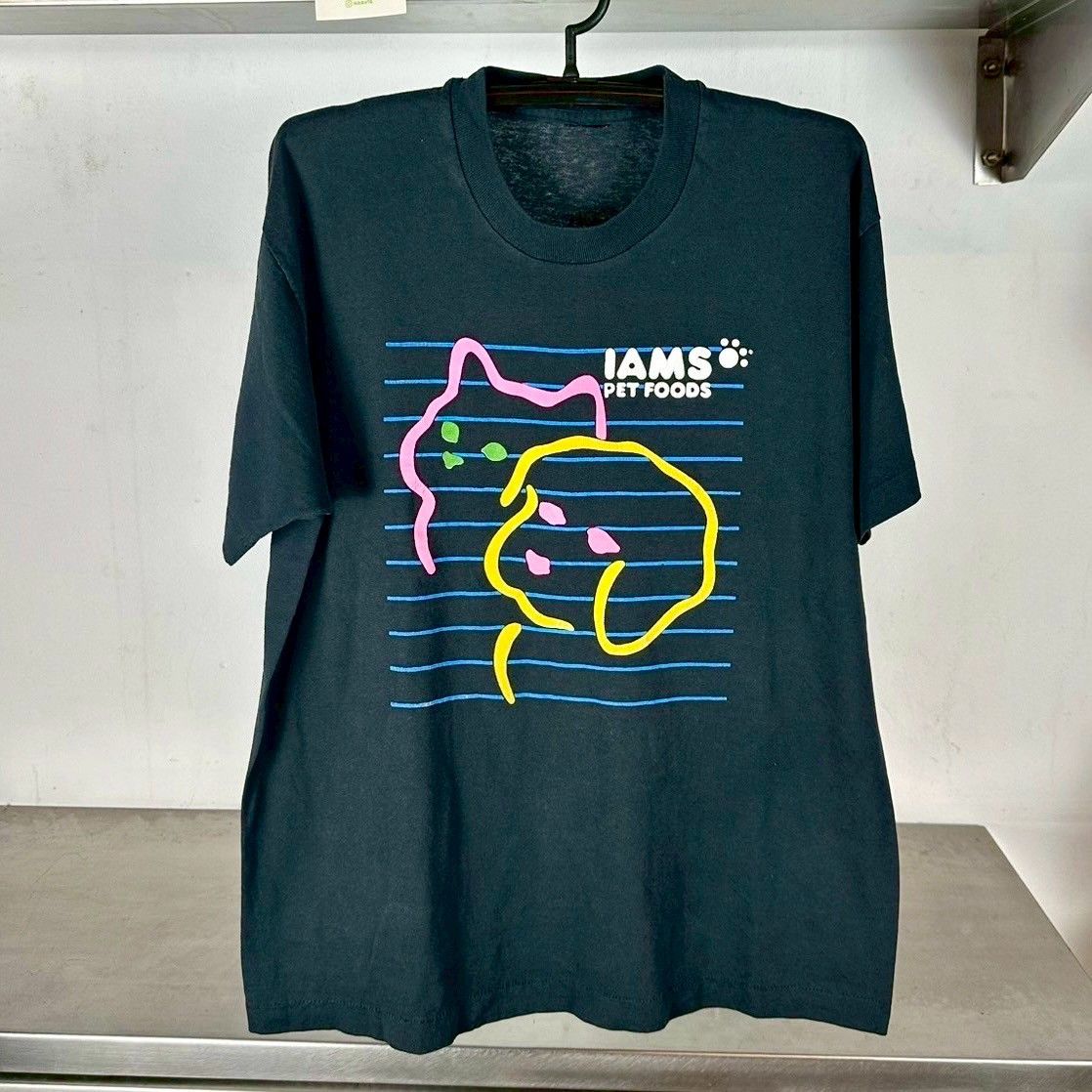 Vintage Vintage 90s I Ams Pet Foods Artwork Promo T-shirt Size US L / EU 52-54 / 3 - 1 Thumbnail
