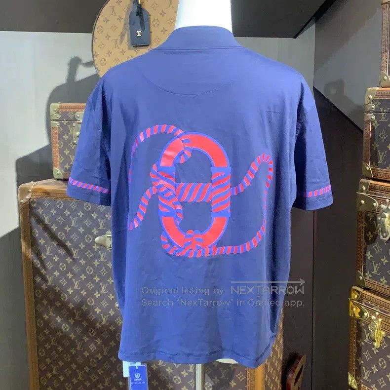 Hermes Hermes Navy T-shirt Size XXS / US 00 / IT 34 - 3 Thumbnail