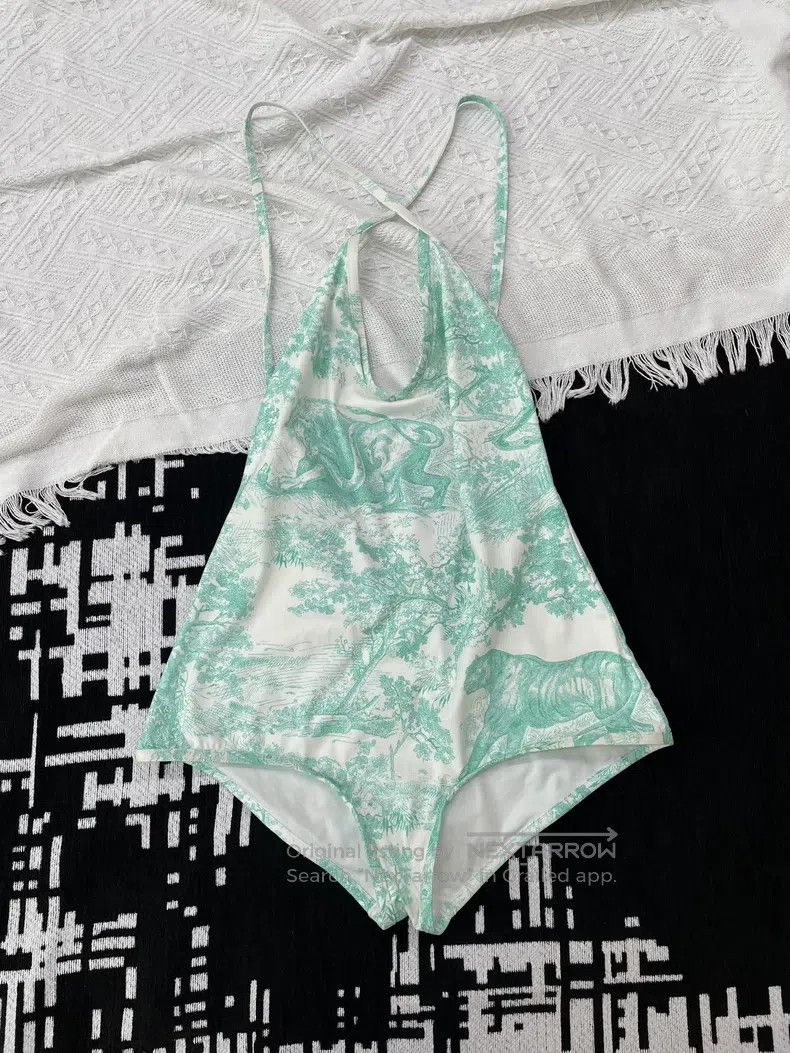 Dior Dior Blue Juy Printed Swimsuit Size 25" / US 0 / IT 36 - 1 Thumbnail