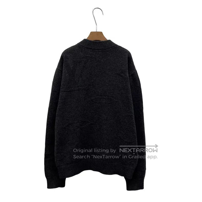 Louis Vuitton Louis Vuitton Dark Grey Jacquard Half Zip Sweater Size US XL / EU 56 / 4 - 3 Thumbnail
