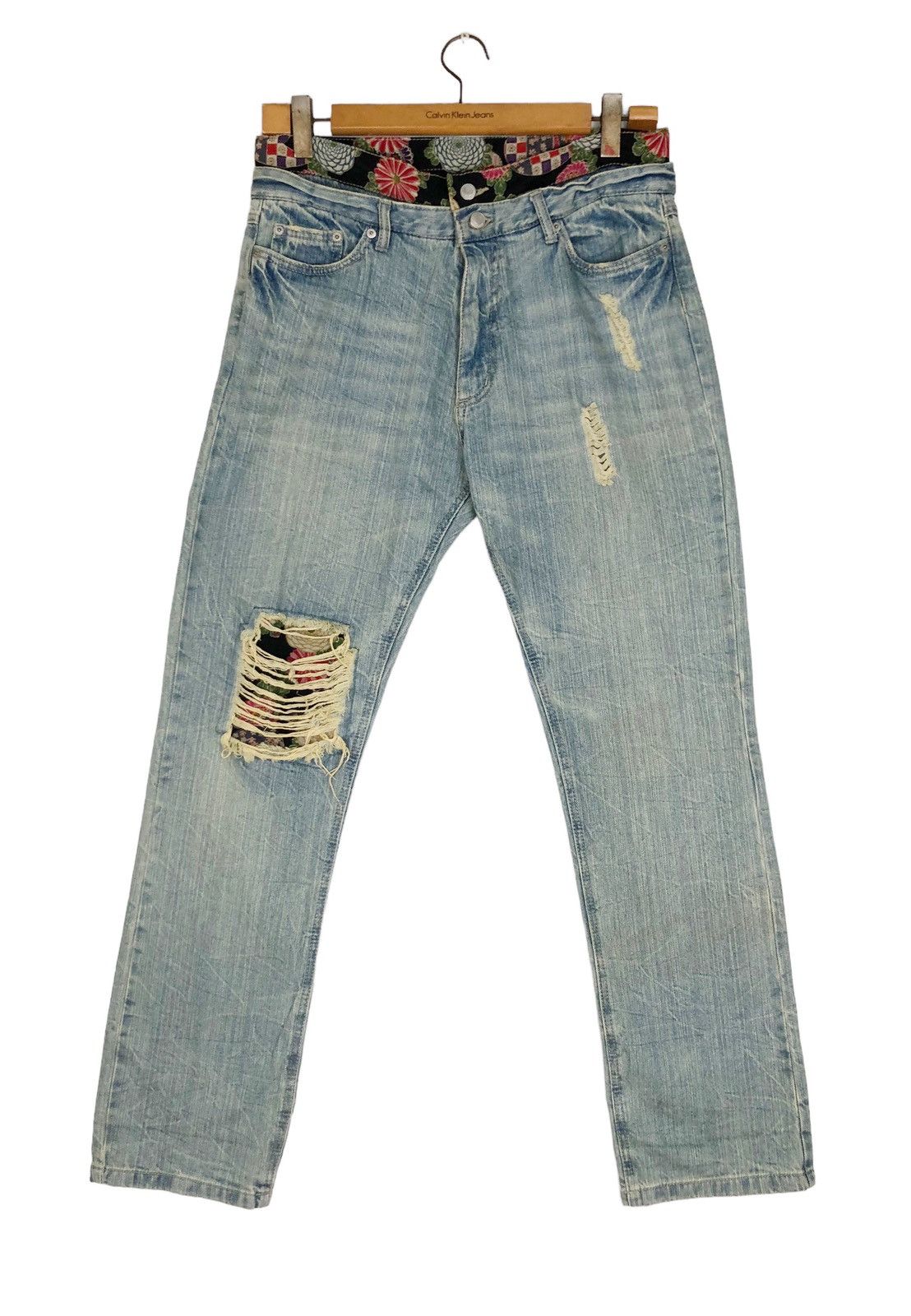 🔥 Japanese Hickory Double Waist Kimono Jeans 🔥