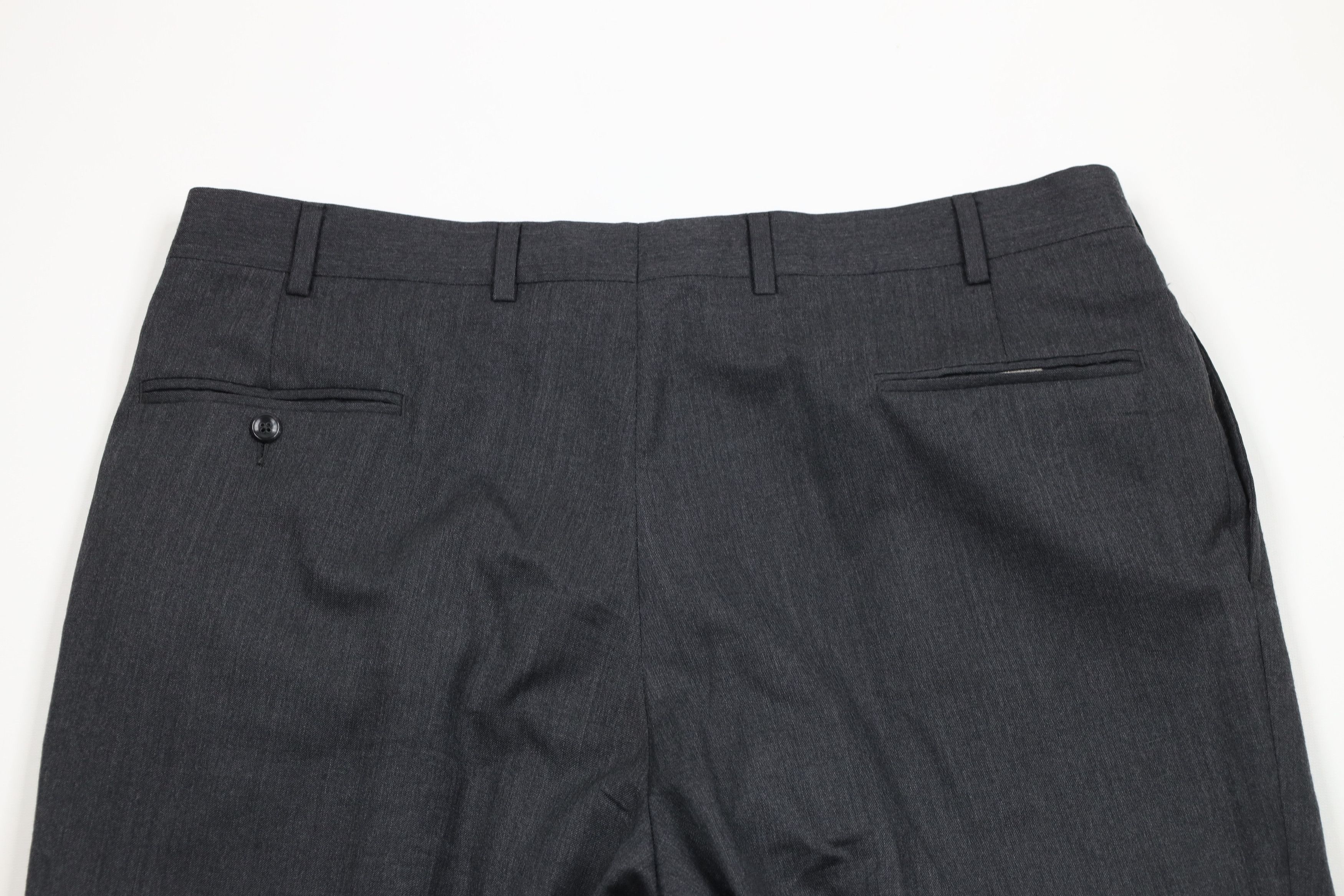 Vintage Vintage 90s Streetwear Cashmere Wide Leg Chino Pants Gray Size US 38 / EU 54 - 11 Thumbnail