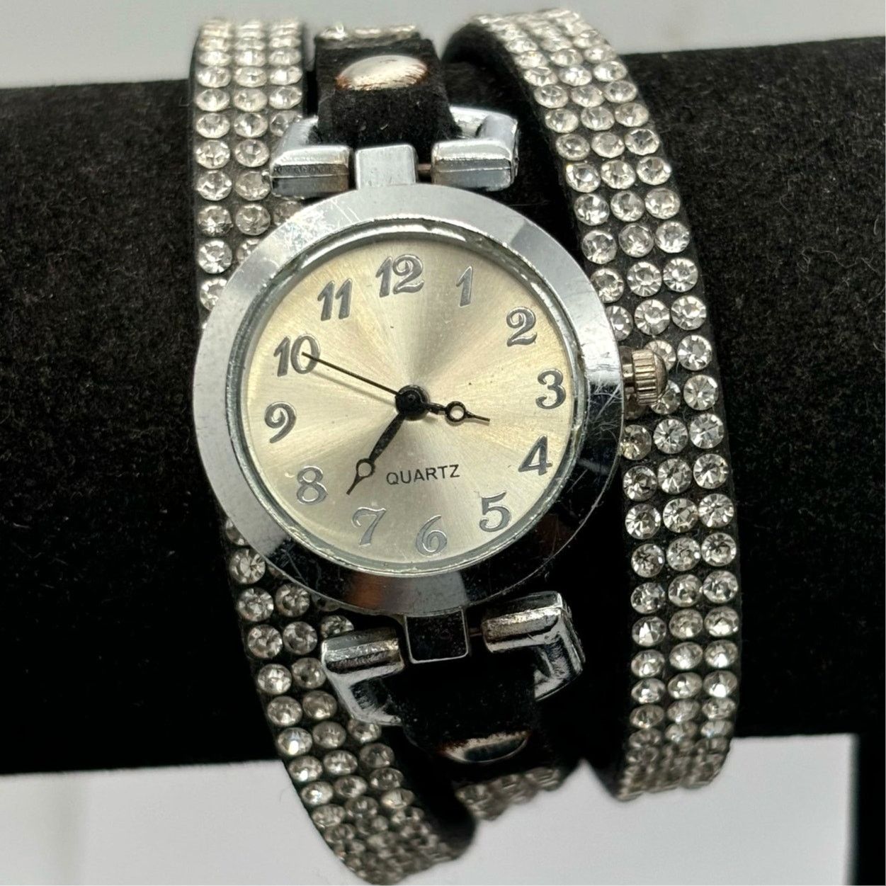 Other Silver & Black Rhinestone Watch Size ONE SIZE - 1 Thumbnail