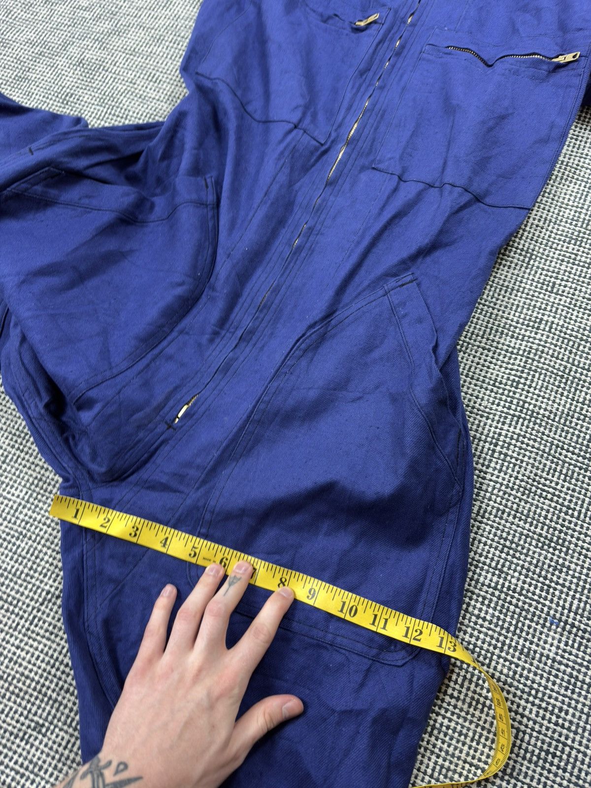 Le Laboureur 60s/70s french zip up coveralls sanfor jampsuit french chore Size US S / EU 44-46 / 1 - 14 Thumbnail
